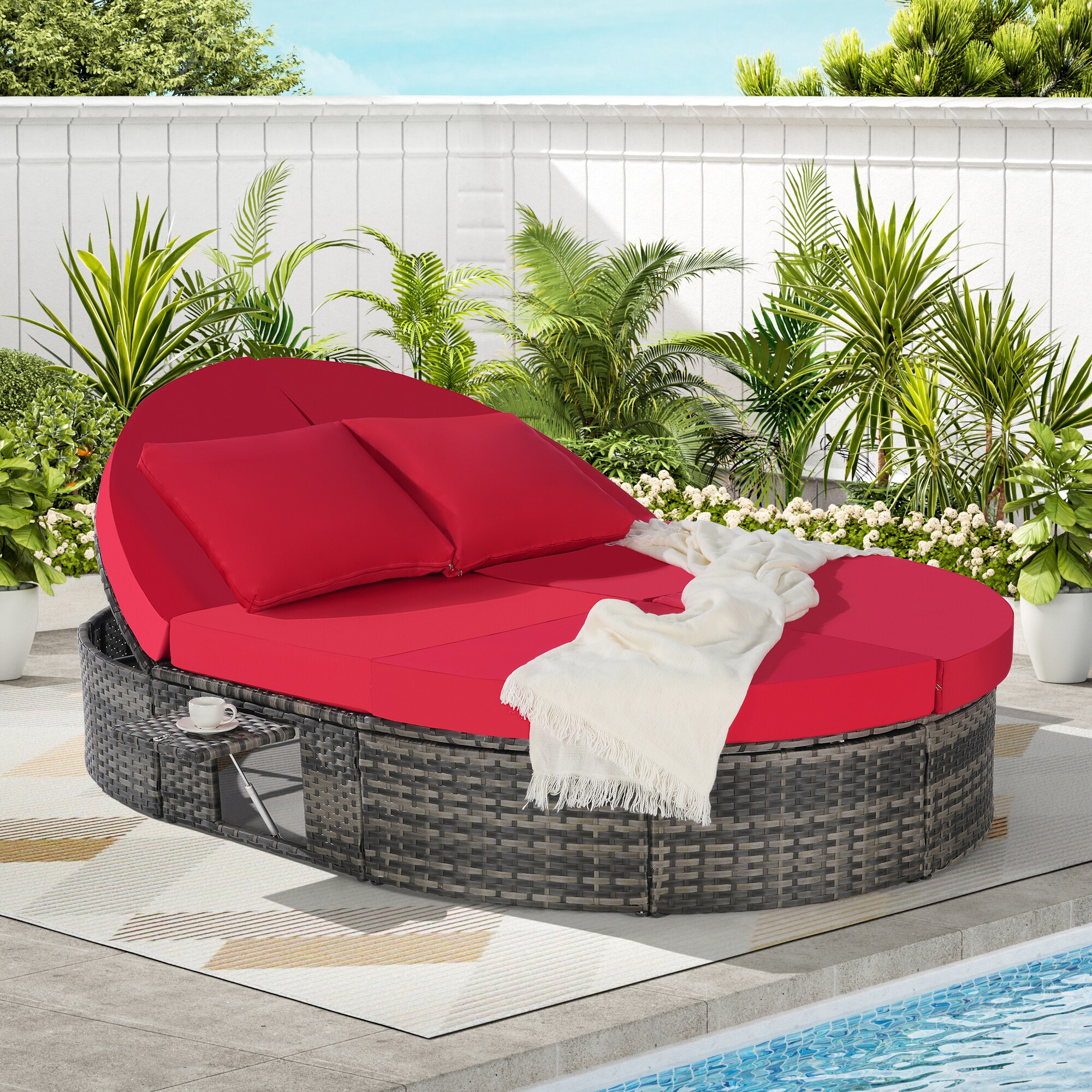 SINOFURN SYB670034RD Patio-Sofas-Daybeds - View #2