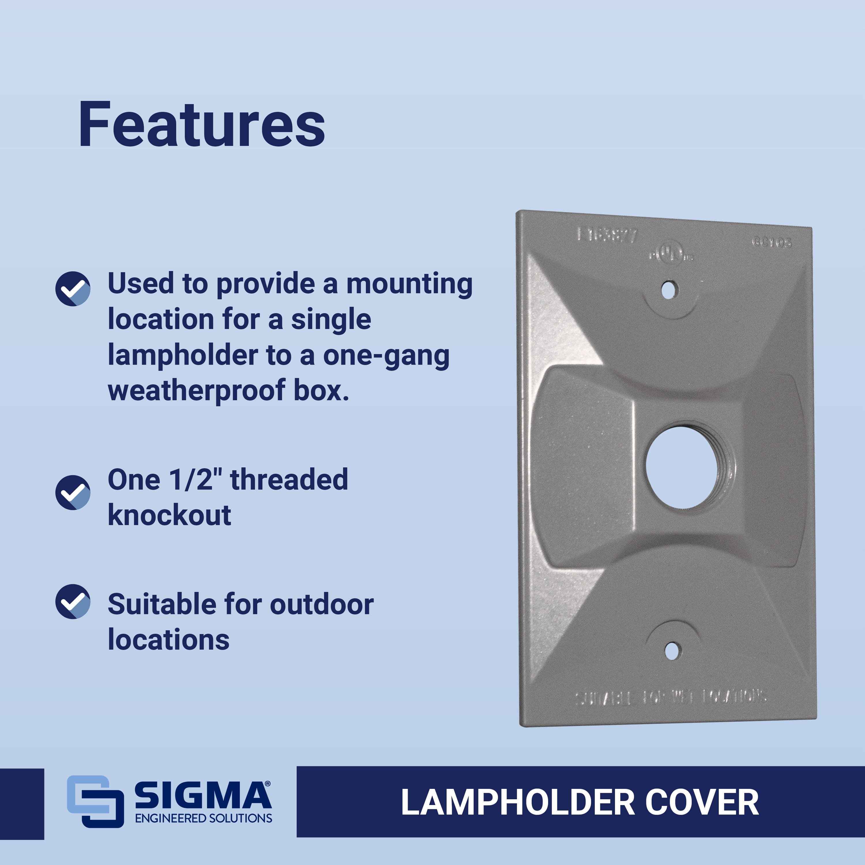 Sigma Engineered Solutions 14371 Electrical-Box-Covers - View #4