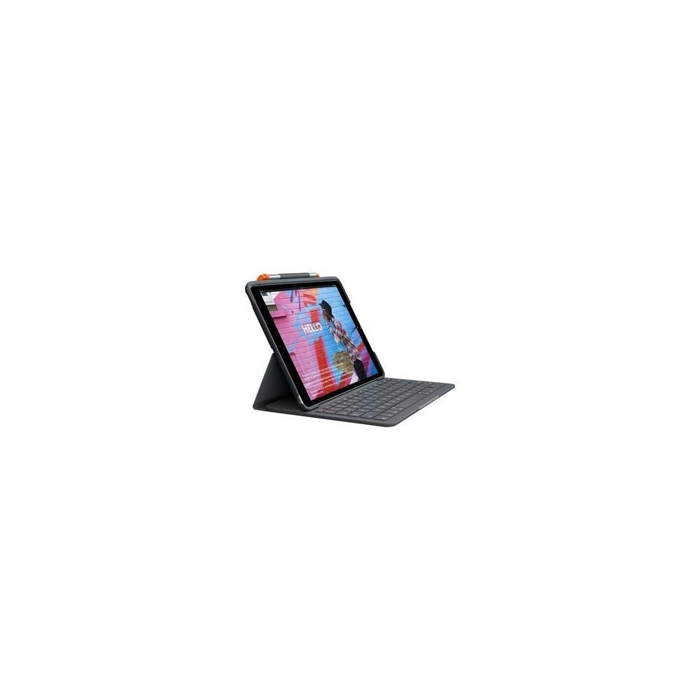 Logitech ISTR202646  920-009473 Slim Folio Keyboard and Cover Case Apple, iPad Tablet- Graphite- 7.3 x 10.1 x 0.9 in.