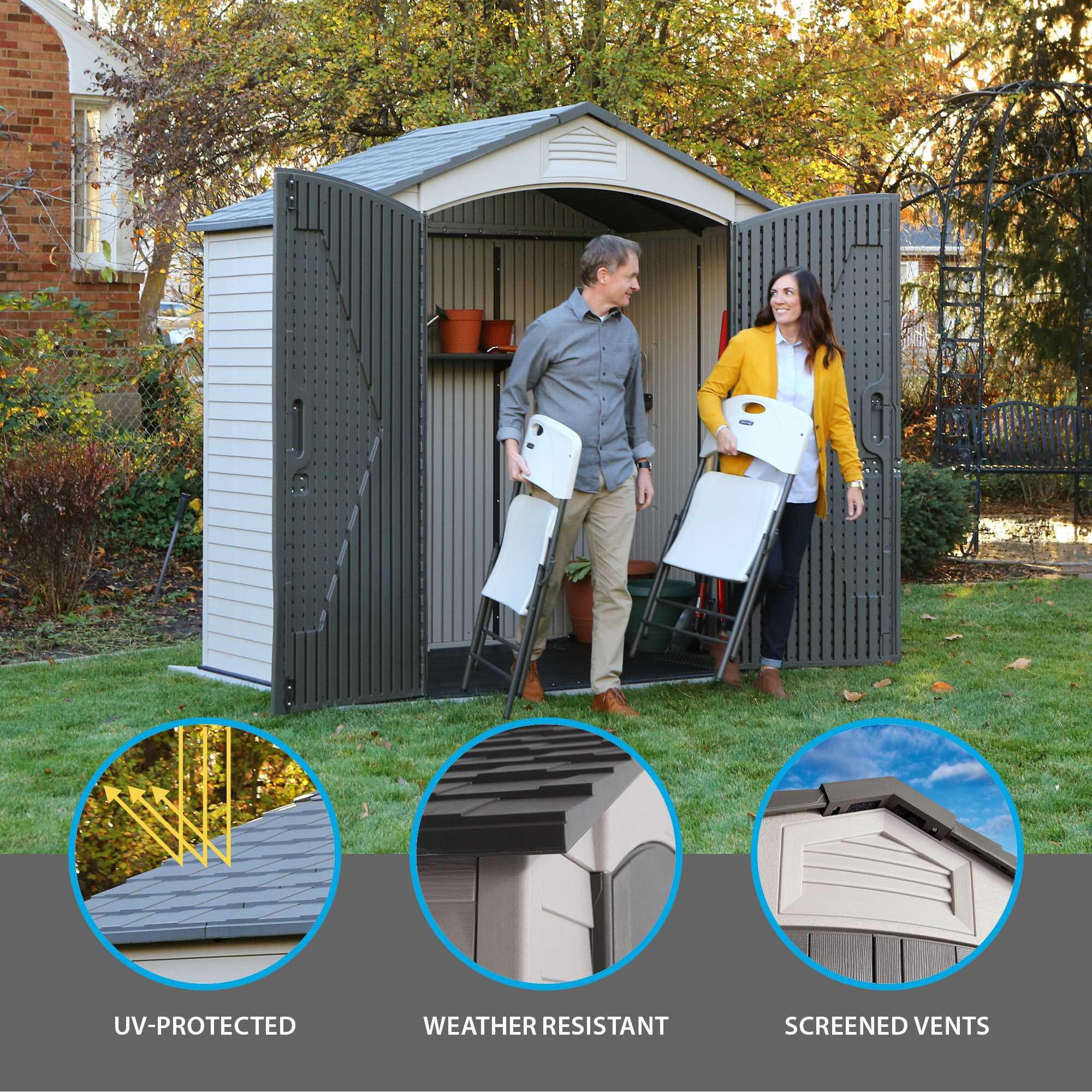 LIFETIME PRODUCTS 60057 Vinyl-Resin-Storage-Buildings - View #5