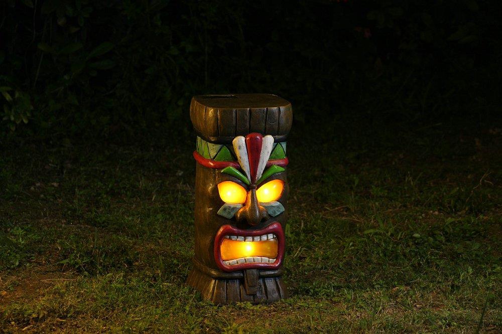 Garden Treasures 14.75-in H x 7-in W Tiki Garden Statue in the Garden ...