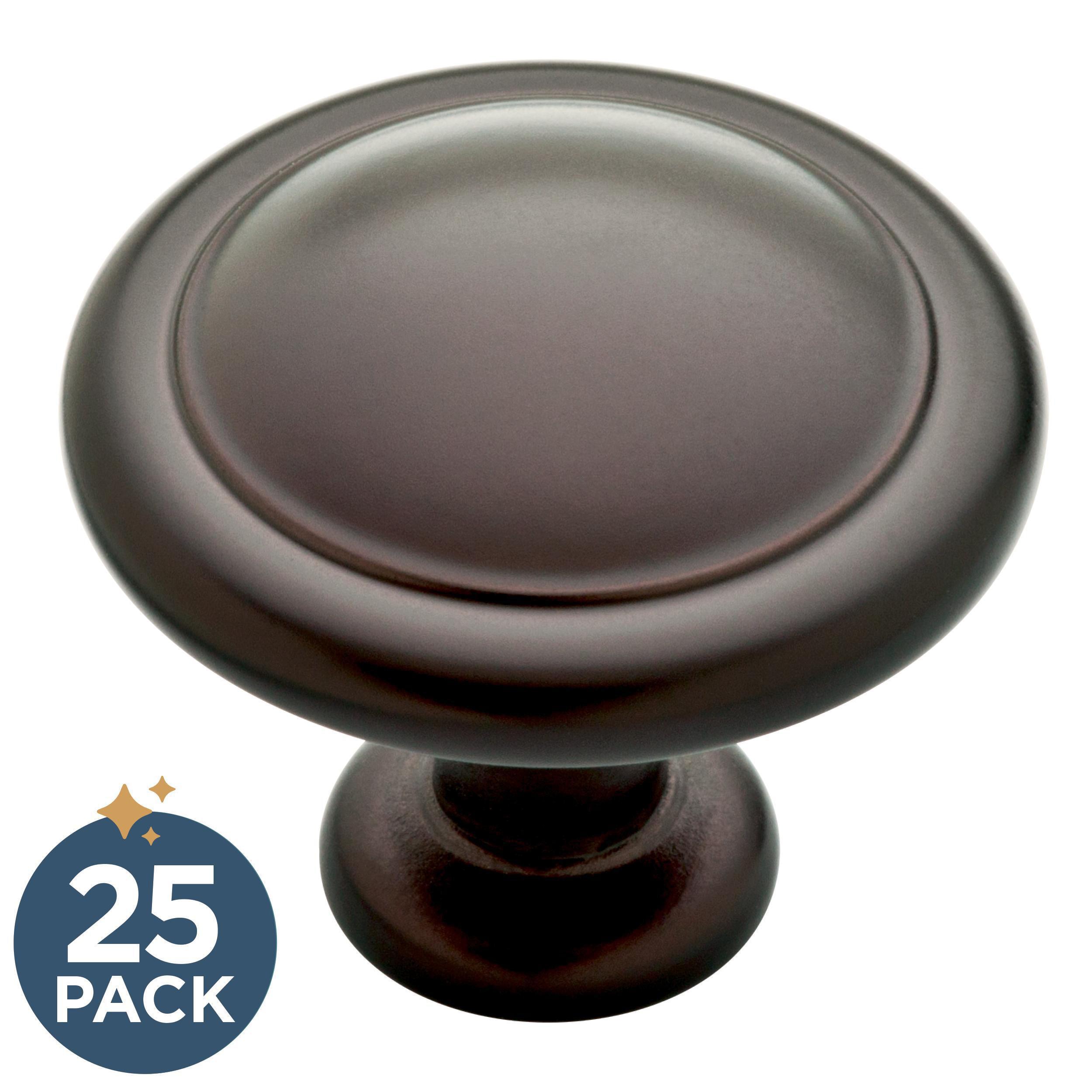 Franklin Brass P35597K-OB3-B1 Round Ringed 1-1/4-in Dark Bronze Round Cabinet Knob 25 -Pack