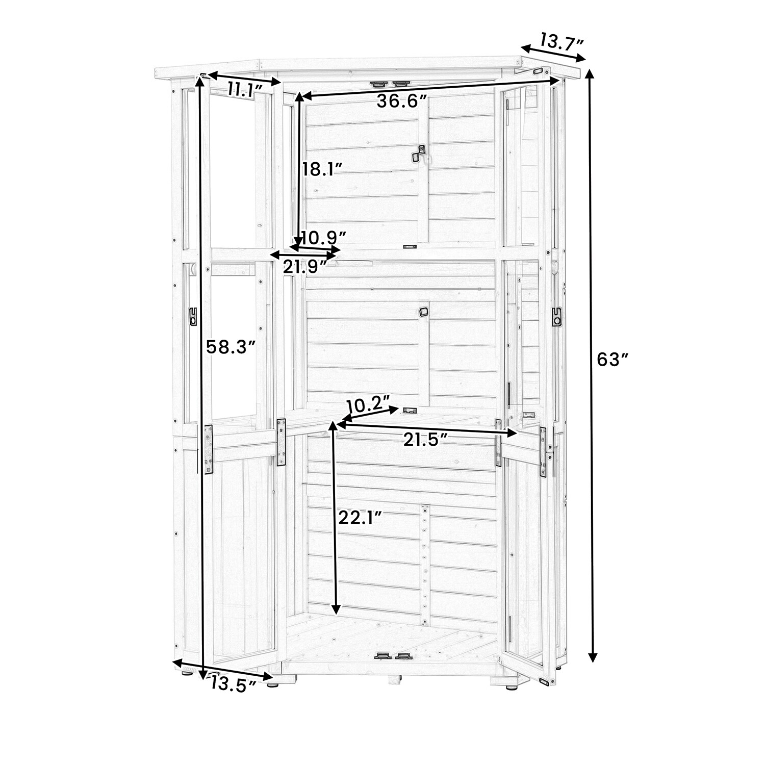 Maincraft D01-OSS25 Wood-Storage-Buildings - View #5