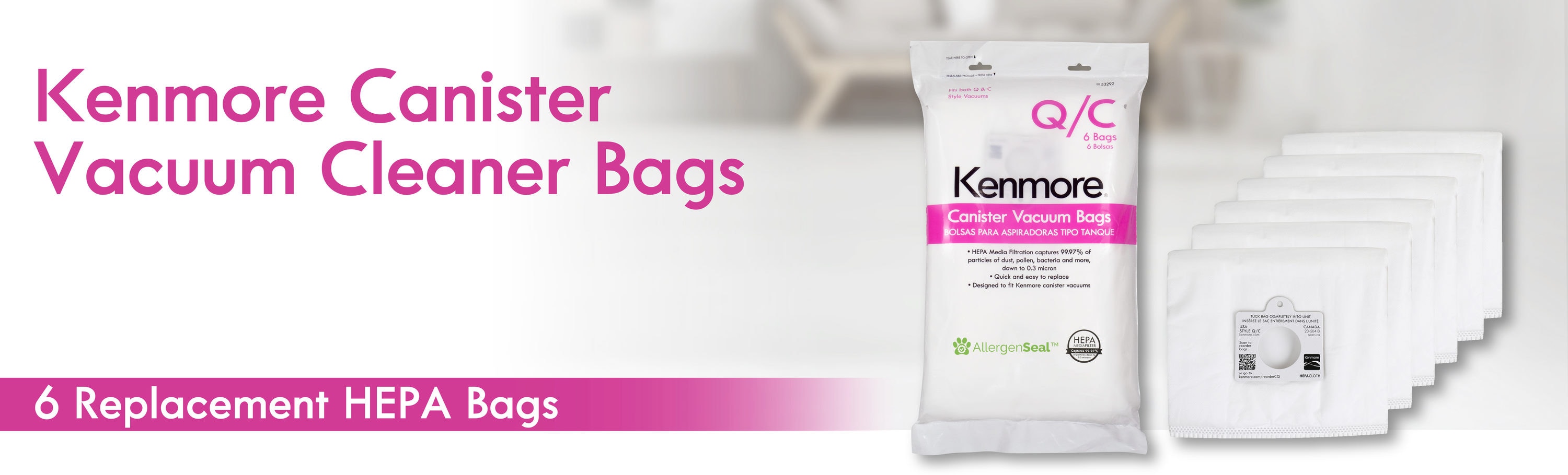 20 Bags for Kenmore 205055 2050558 C Vacuum Cleaner Bag P