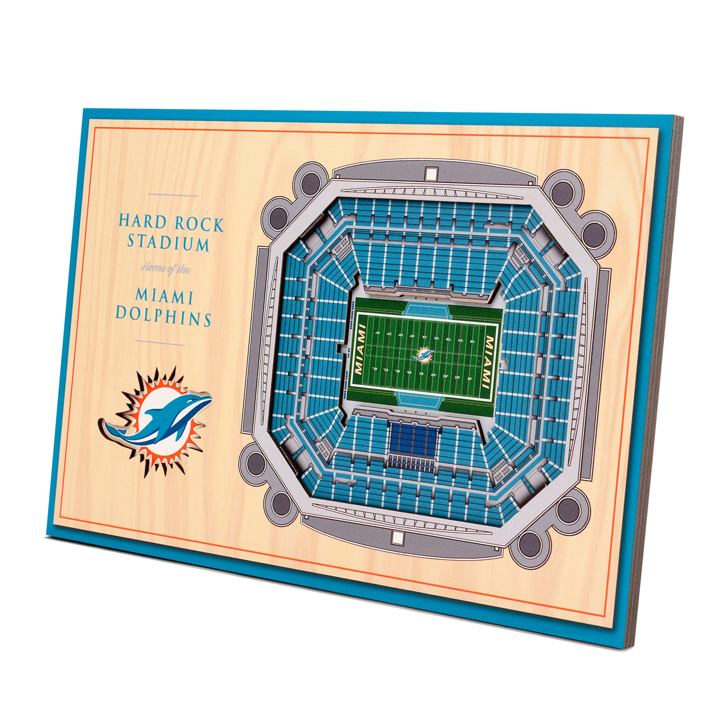 Miami Dolphins Logo Series Desk Pad - sportsfanzshop