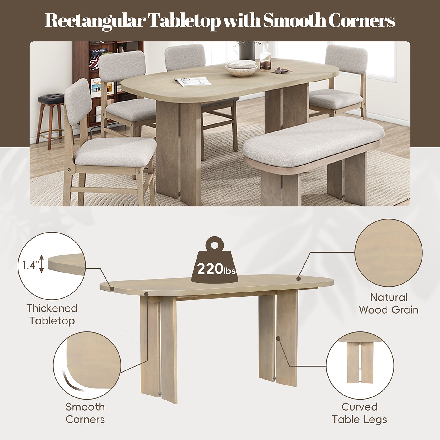 GZMR GZ-N715Q457 Dining-Sets - View #5