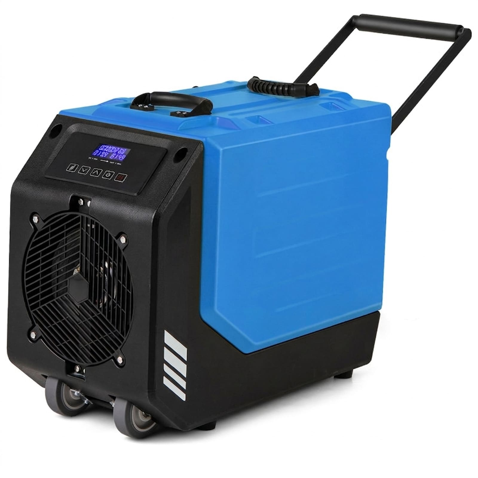 SUGIFT 190 PPD Commercial Dehumidifier with Built-in Pump 26.2-ft Drain Hose 24-Hour Timer LED Display and 2 Wheels for 9000-sq ft Basement-Blue