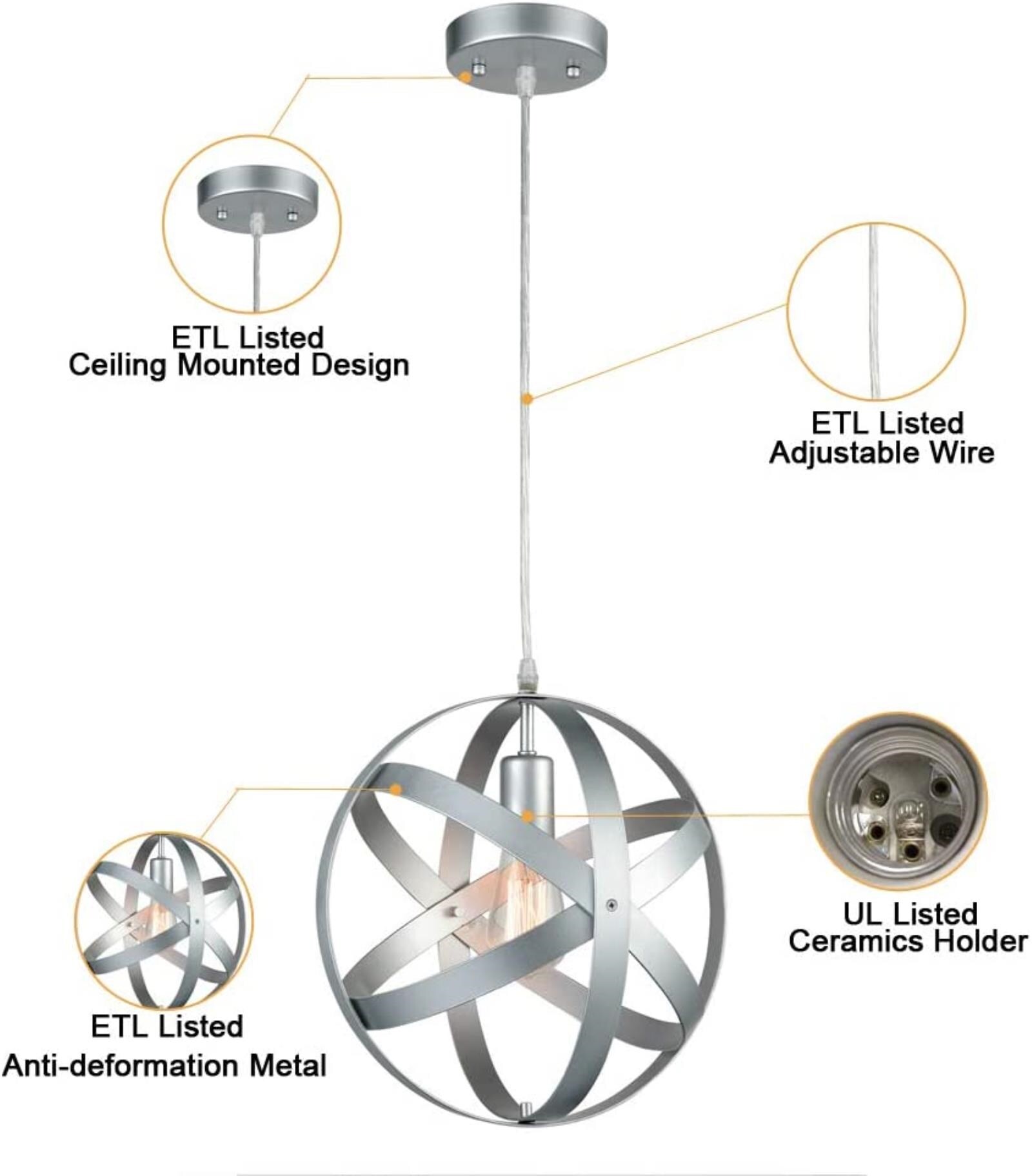 Claxy AX-T5019DU-YH Pendant-Lights - View #4