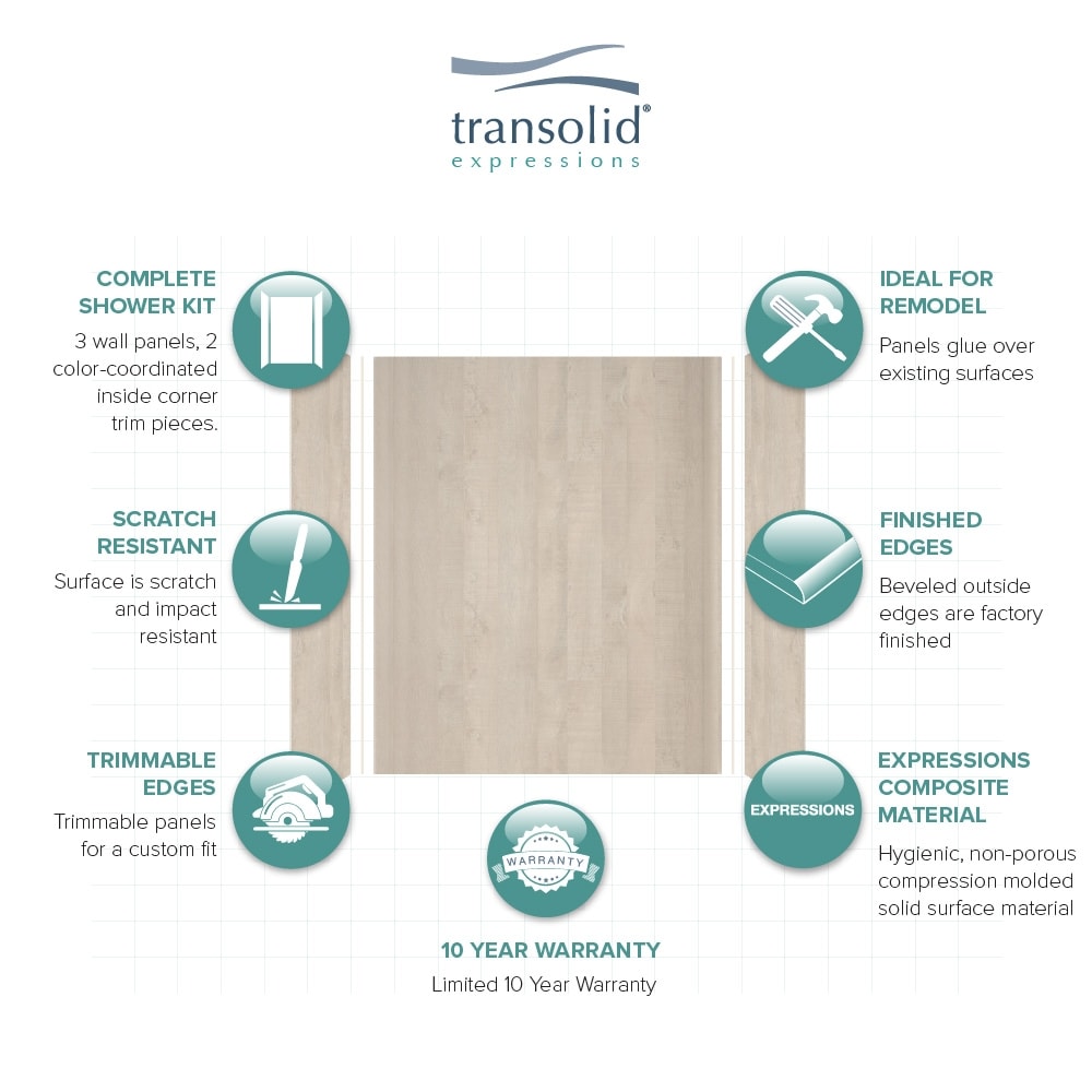 Transolid EWK603272-45 Shower-Wall-Surrounds - View #5