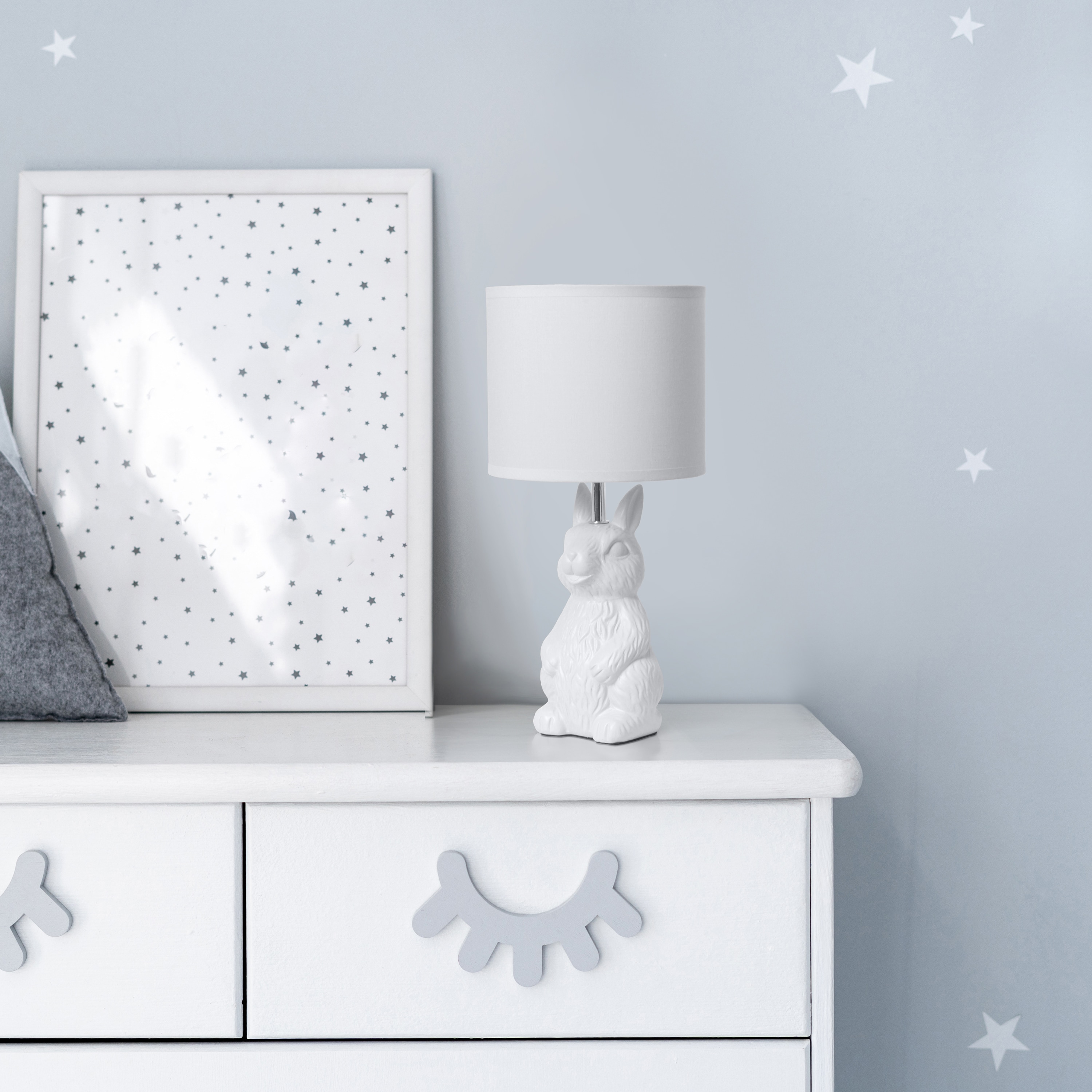 Simple Designs LT2117-WHT Table-Lamps - View #4