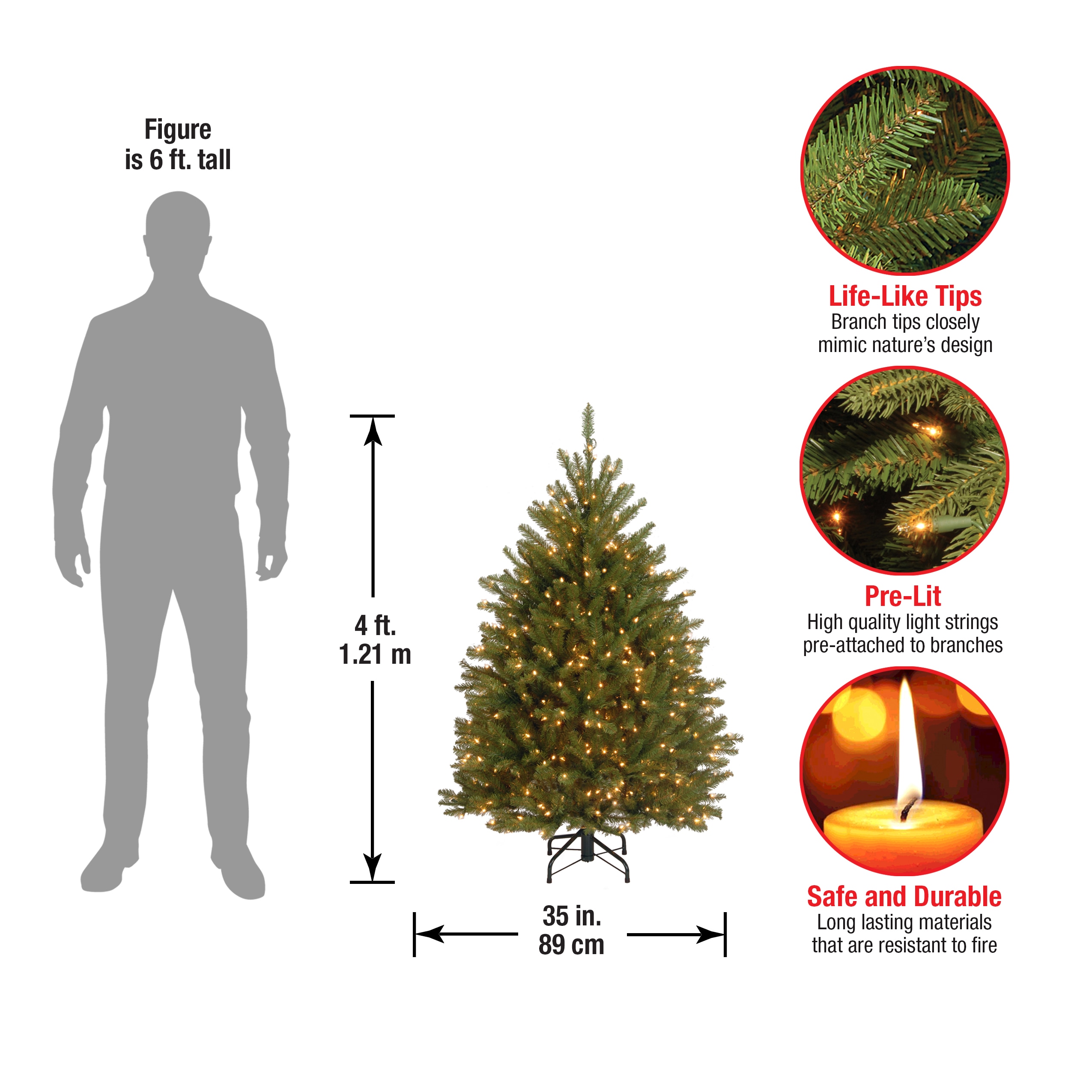National Tree Company DUH-40LO Artificial-Christmas-Trees - View #6