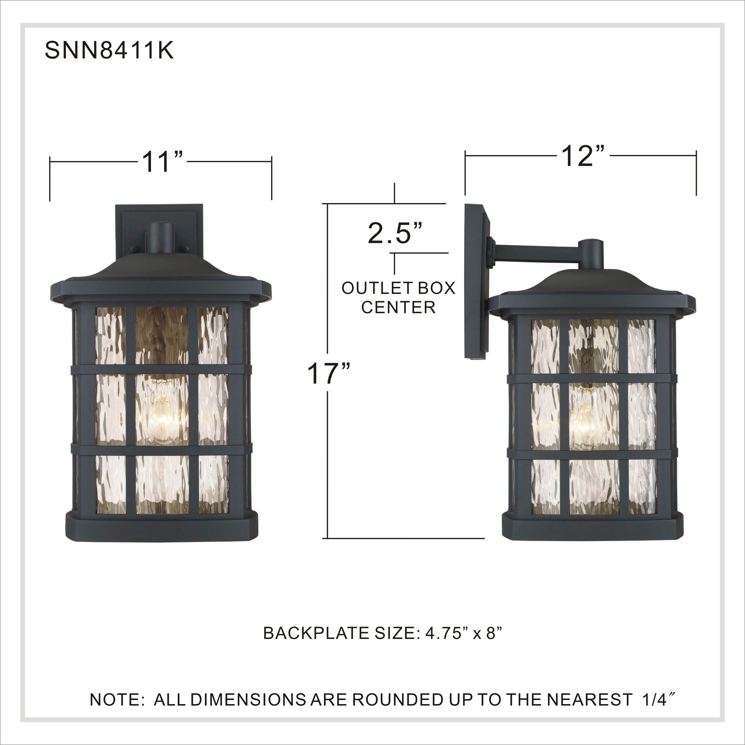 Quoizel SNN8411K Outdoor-Wall-Lighting - View #7