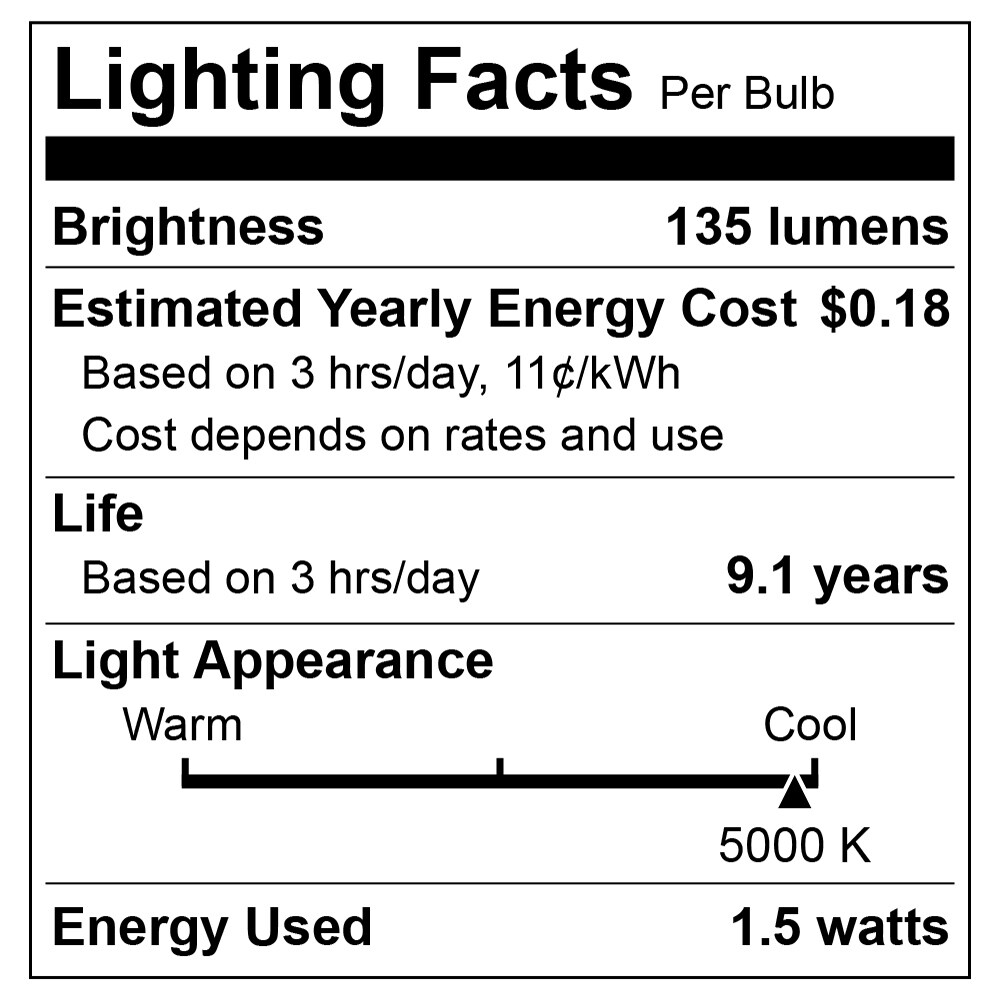 Bluex Bulbs SMALL-C7-5K-6PK Led-Lights - View #8