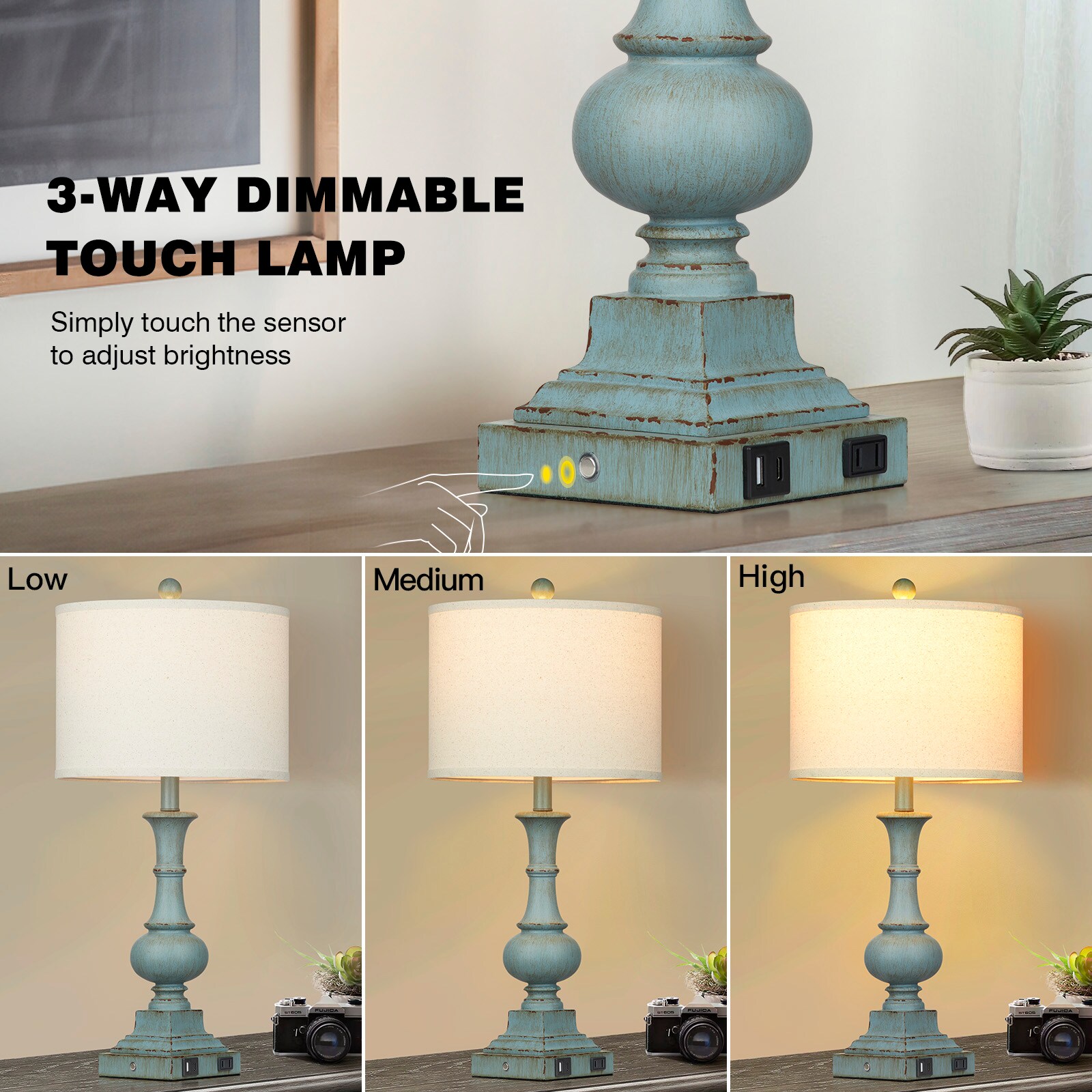 UrFurnishings TD-275 Table-Lamps - View #4