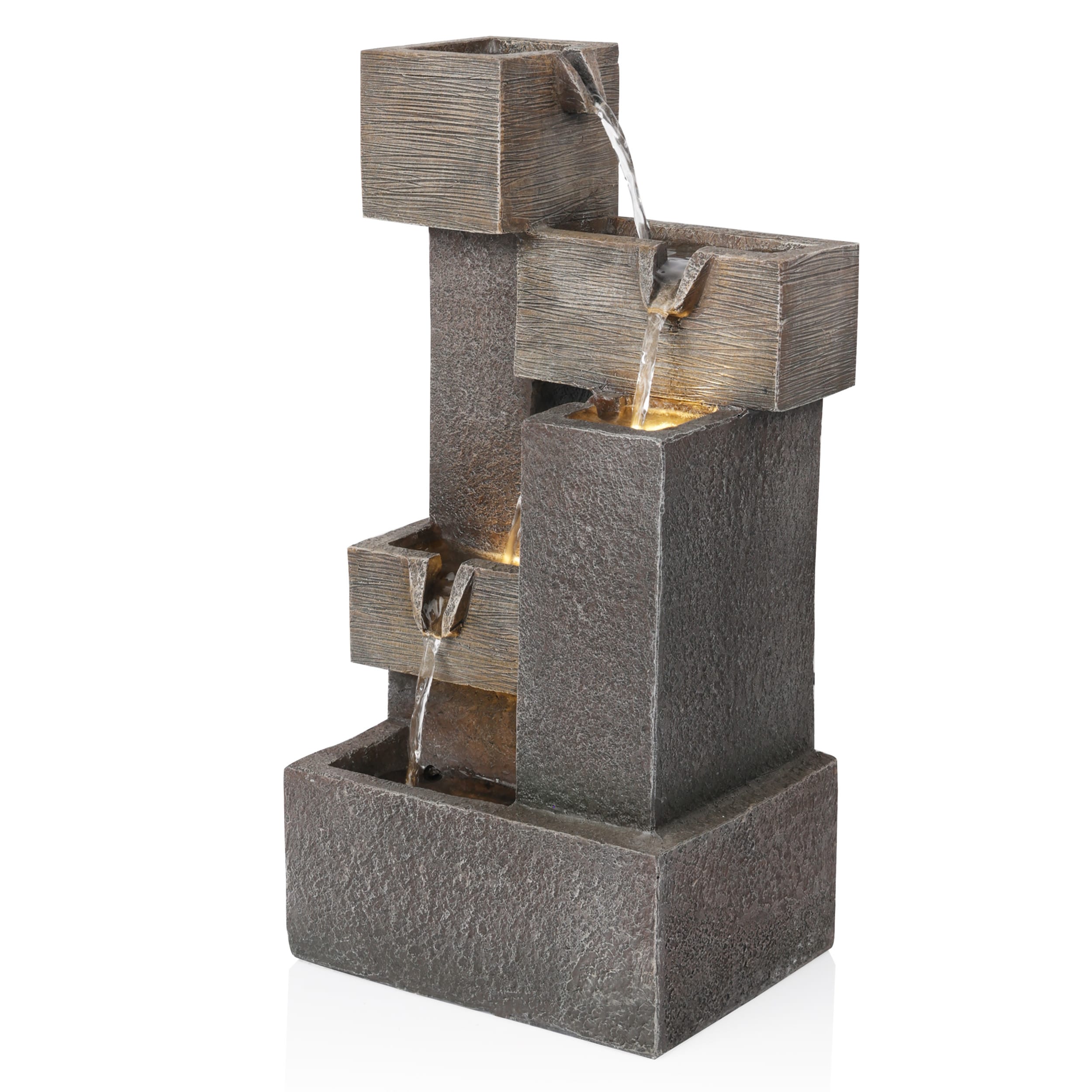 Alpine Corporation ZDQ110 19-in H x 7-in W Gray Garden Statue