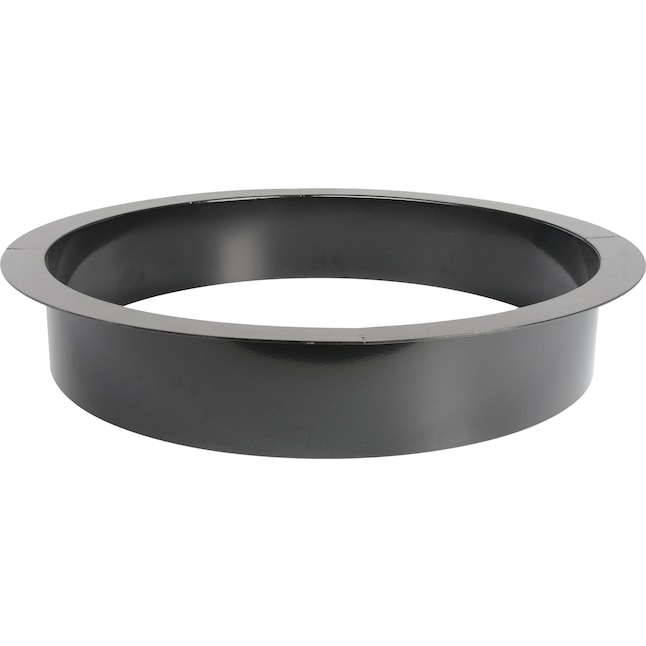 Bond Steel Black Fire Ring In The, Round Fire Pit Ring Insert
