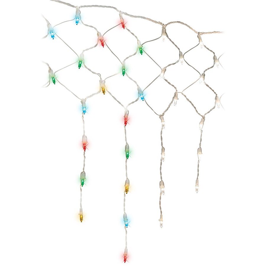 GE Color Choice 145-Count Multi-function Color Changing Mini LED Plug-In Christmas Icicle Lights GE Color Choice 145-Count Multi-function Color Changing Mini LED Plug-In Christmas Icicle Lights