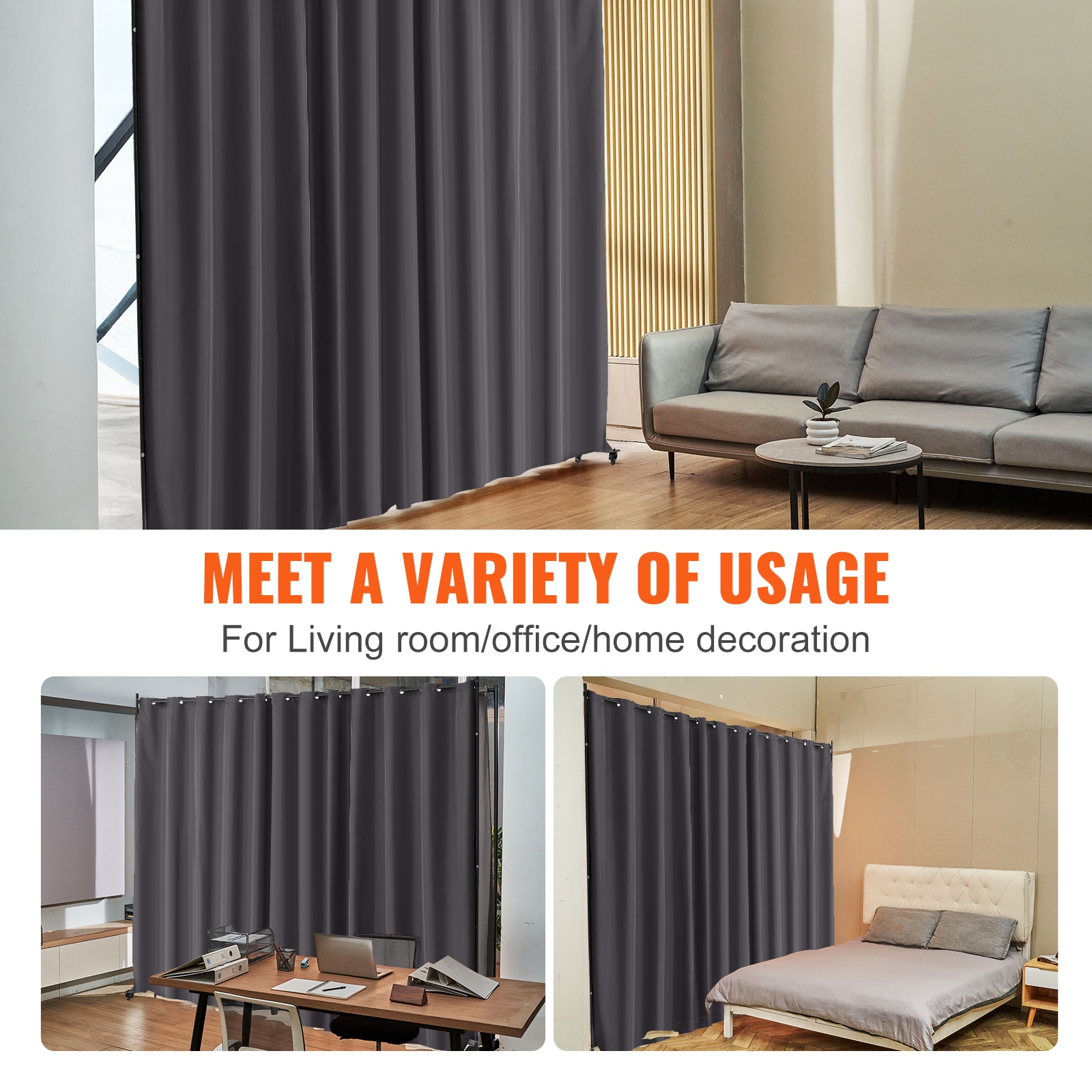 VEVOR BLP196120INCHM4BSV0 Indoor-Privacy-Screens - View #7