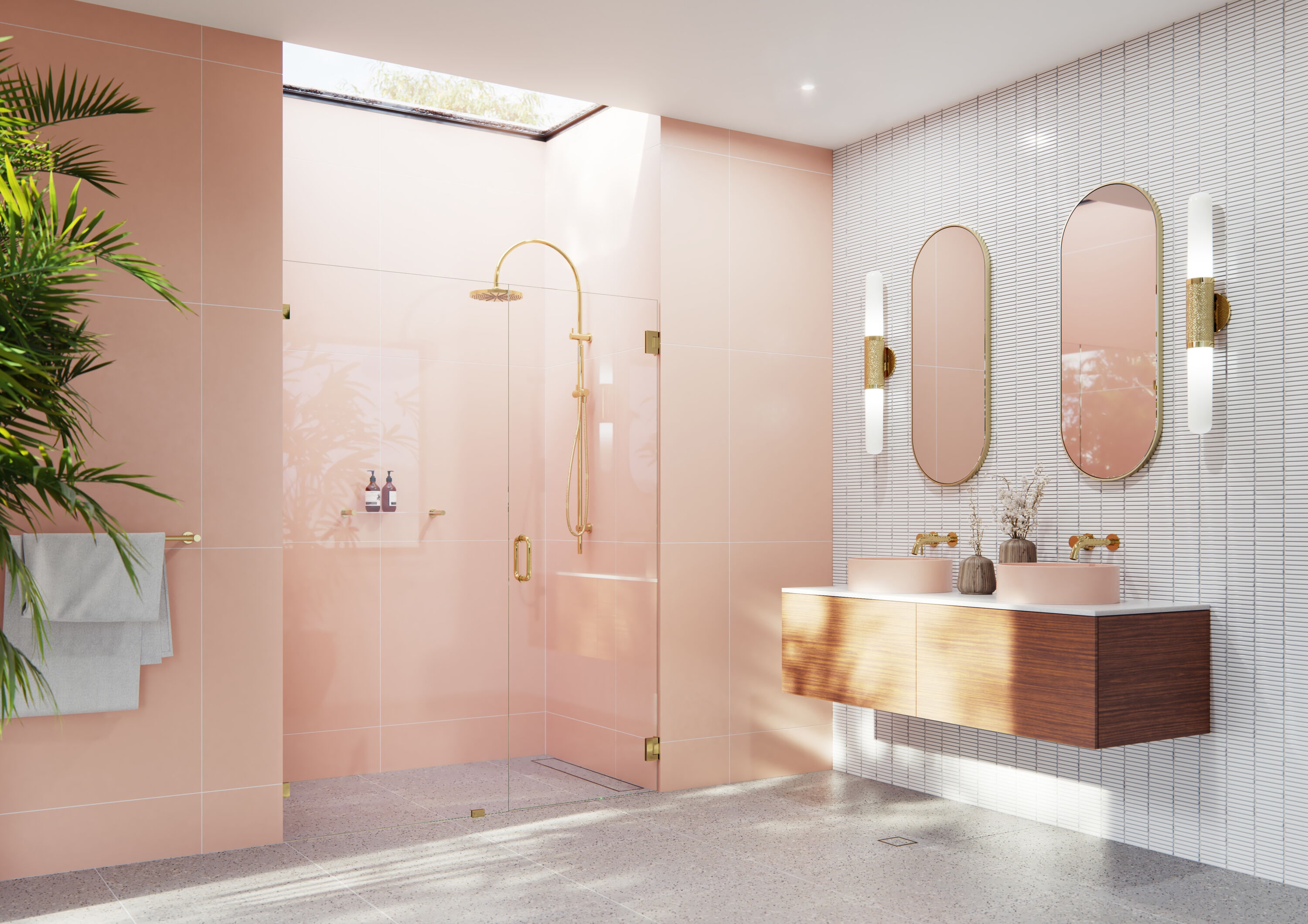 Glass Warehouse GW-WH-61-25-PB Shower-Doors - View #3