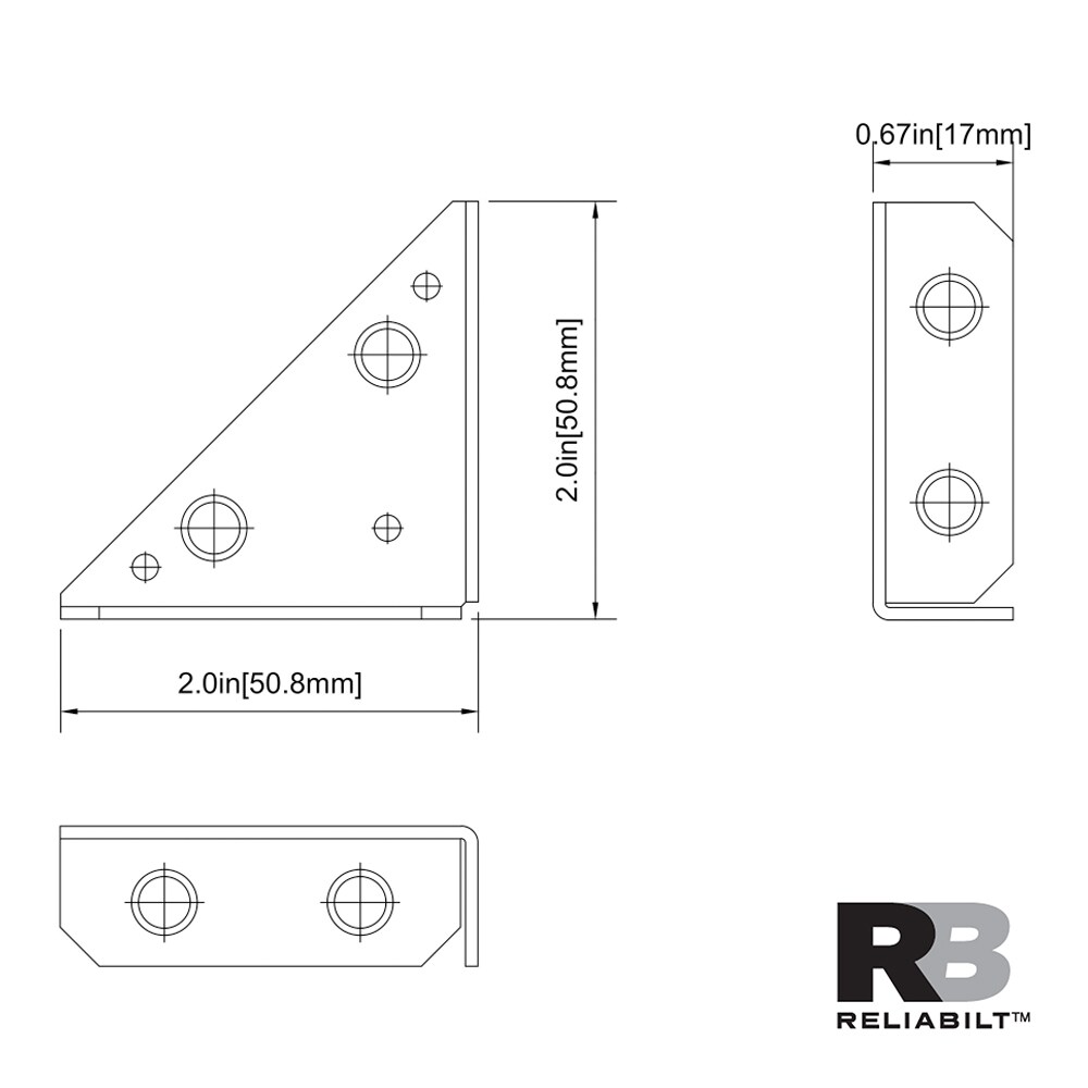 RELIABILT 605724 Mending-Plates-Brackets-Braces - View #6