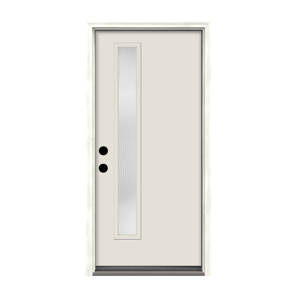 Therma-Tru Benchmark Doors Reed 36-in X 80-in Fiberglass Pulse Lite ...