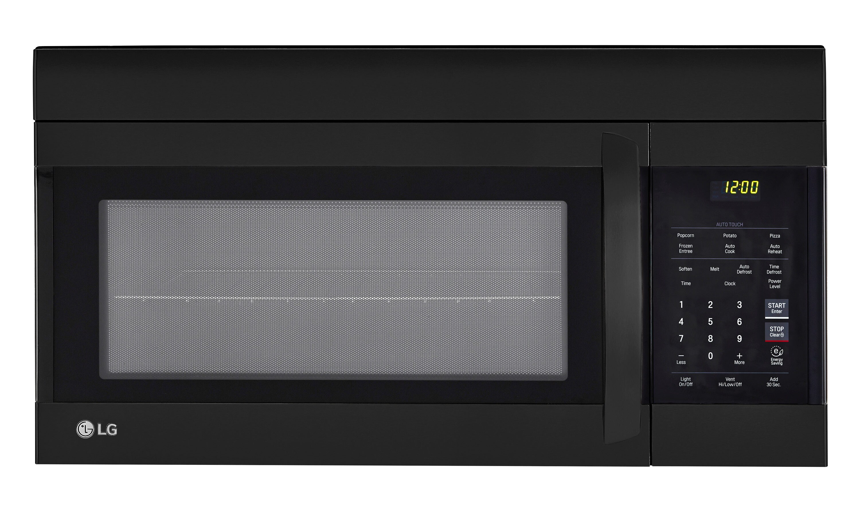 LG LMV1762SB 1.7-cu ft 1000-Watt Over-the-Range Microwave (Smooth Black)
