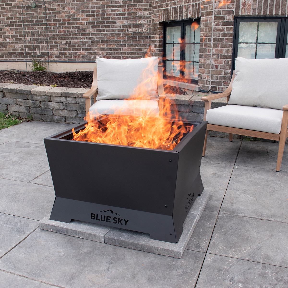 Blue Sky Outdoor Living SFP28SQ-B Outdoor-Woodburning-Firepits - View #8