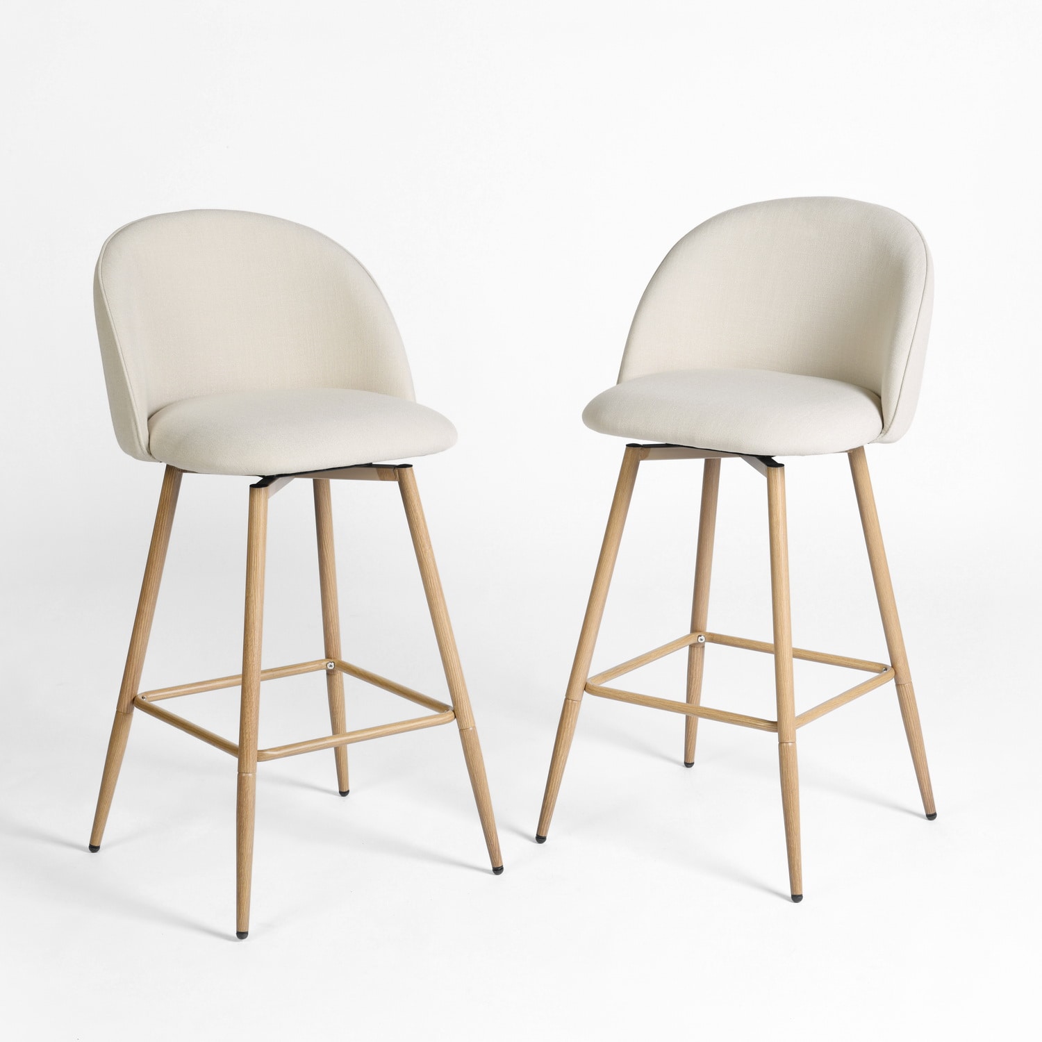 Homy Casa HASEEB BEIGE 2 stools - View #9