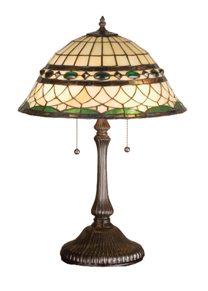Meyda Tiffany Lighting Tiffany roman Mahogany Bronze Table Lamp with ...