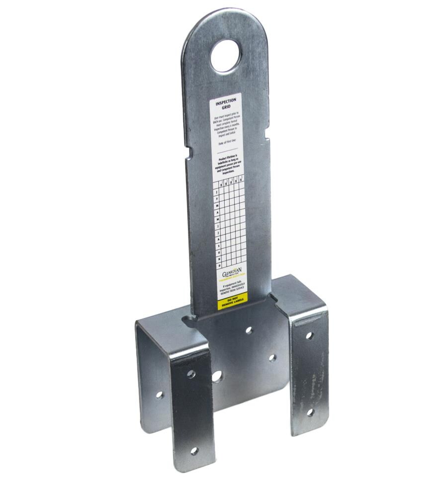 Guardian Fall Protection 00432 Metal Roof Anchor, Easy to Install, Lightweight & Durable, Large Size, Steel Finish