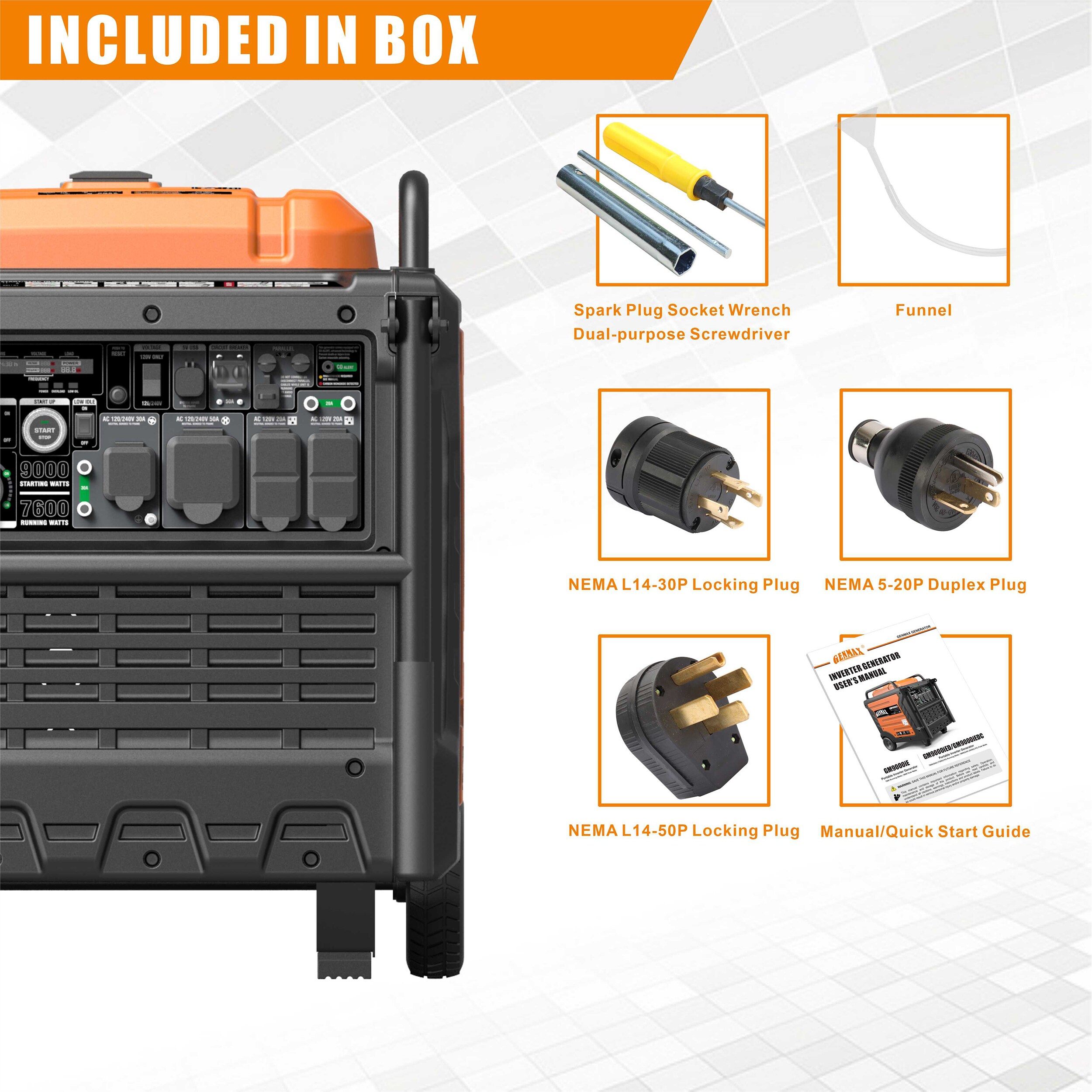 GENMAX GM9000IE Inverter-Generators - View #6
