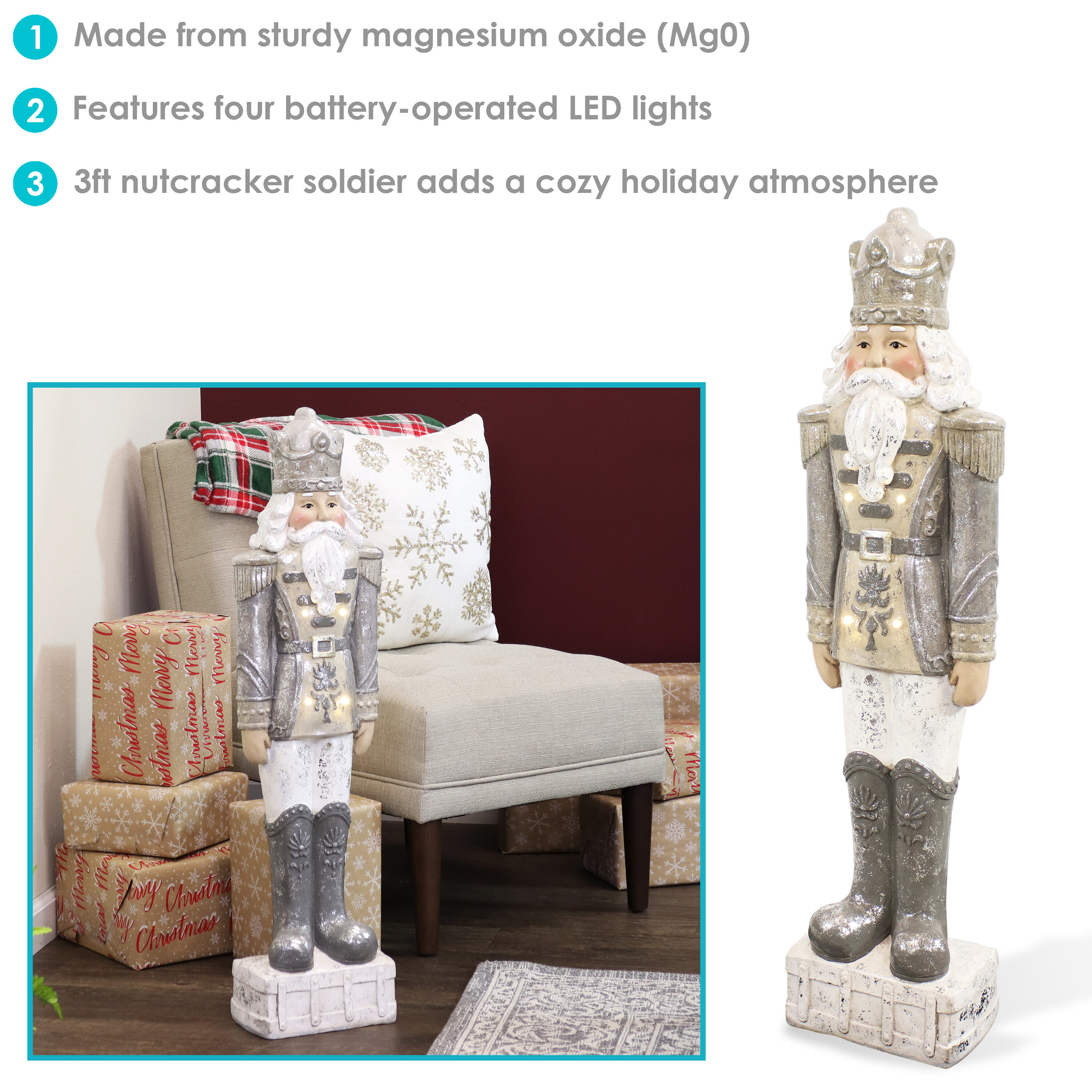 Sunnydaze Decor ART-986 Table-Christmas-Decorations - View #2
