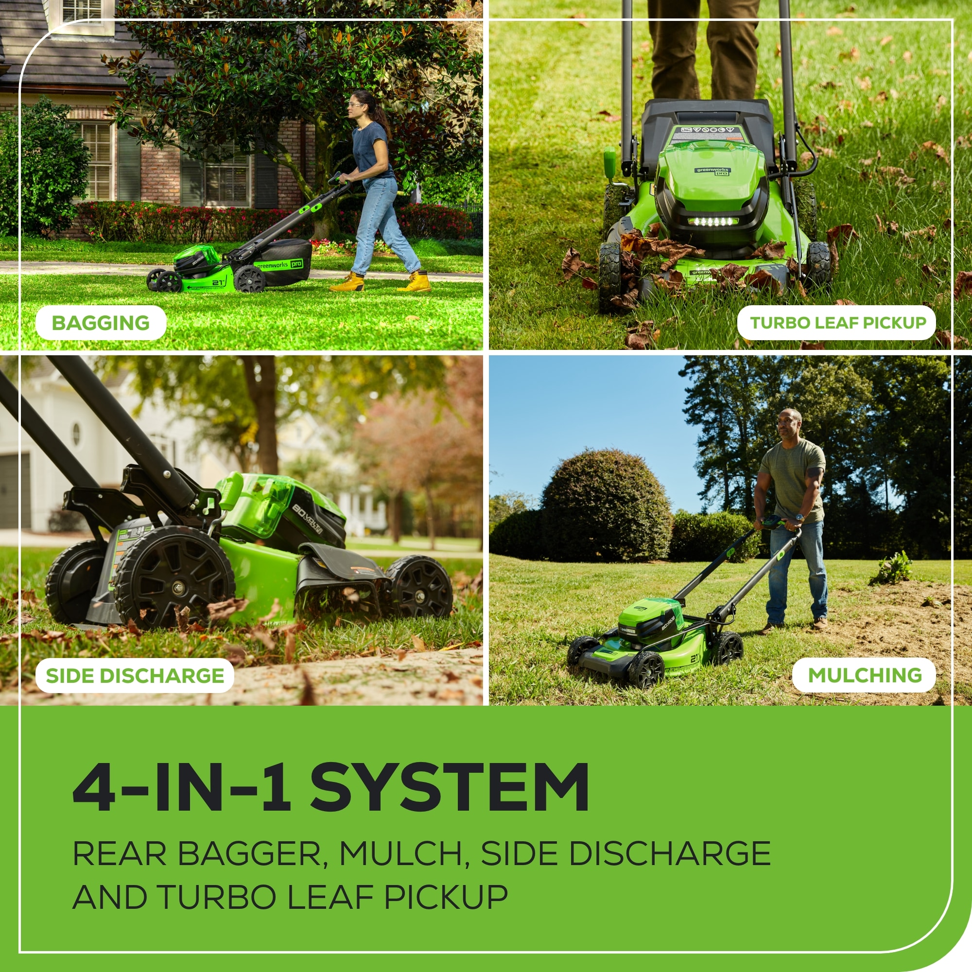 Greenworks MO80L511 Cordless-Elec-Push-Mowers - View #4