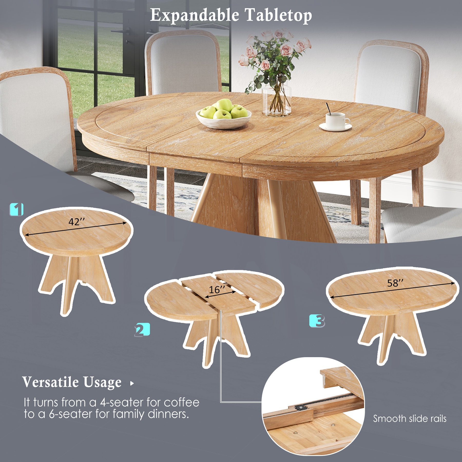 SINOFURN SYA330079WT Dining-Sets - View #4