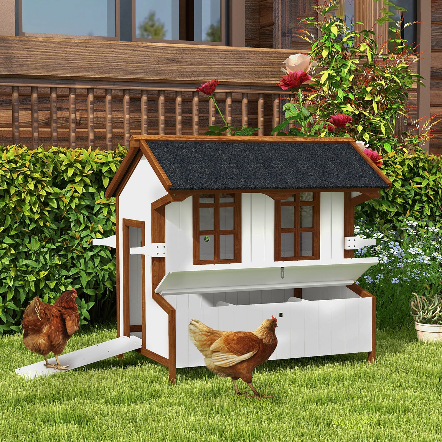 Mondawe MD-AB66331 Chicken-Coops-Rabbit-Hutches - View #2