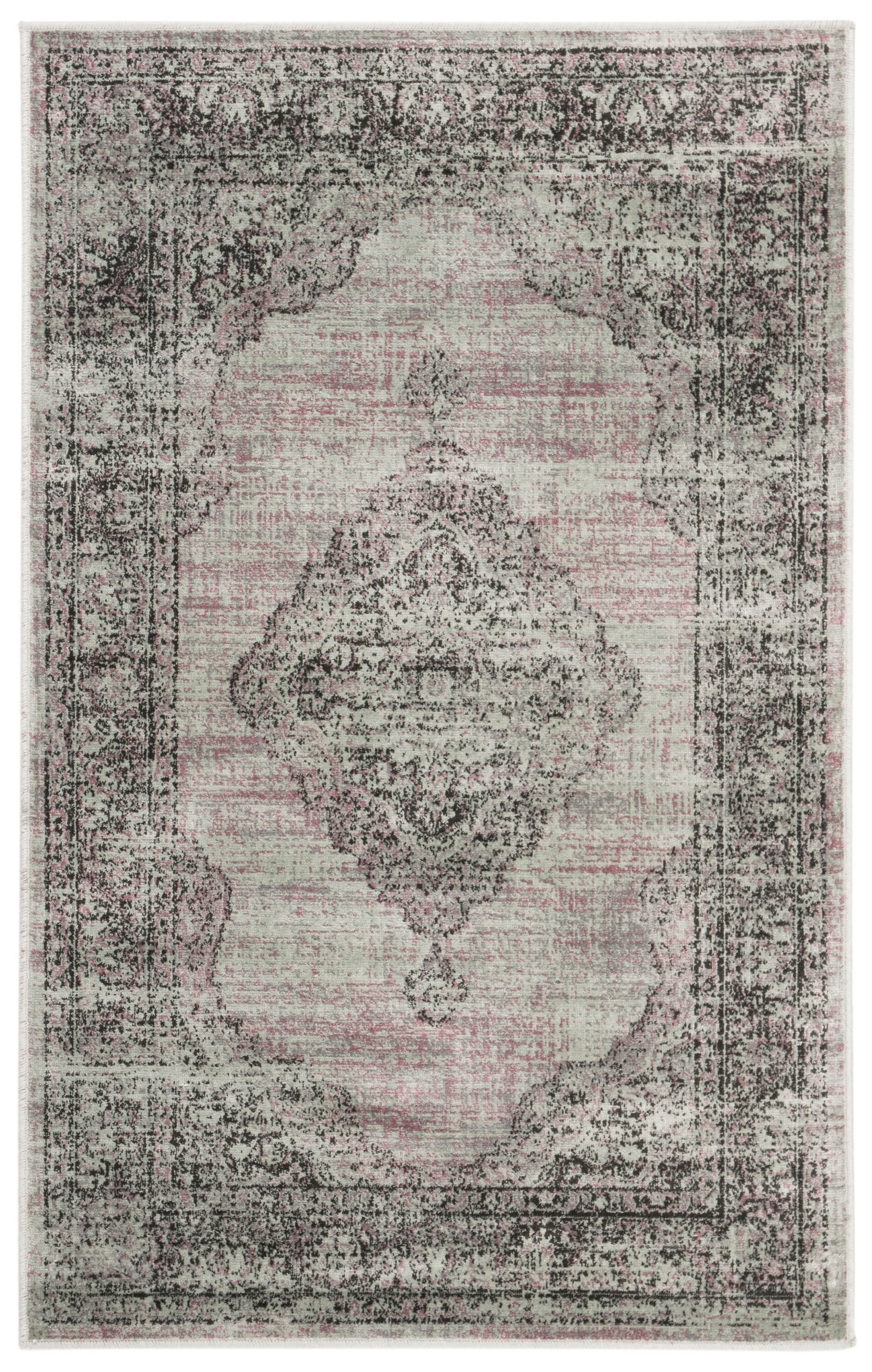 Elysian Light Blue Hand-Knotted 2'7" x 4' Viscose Area Rug