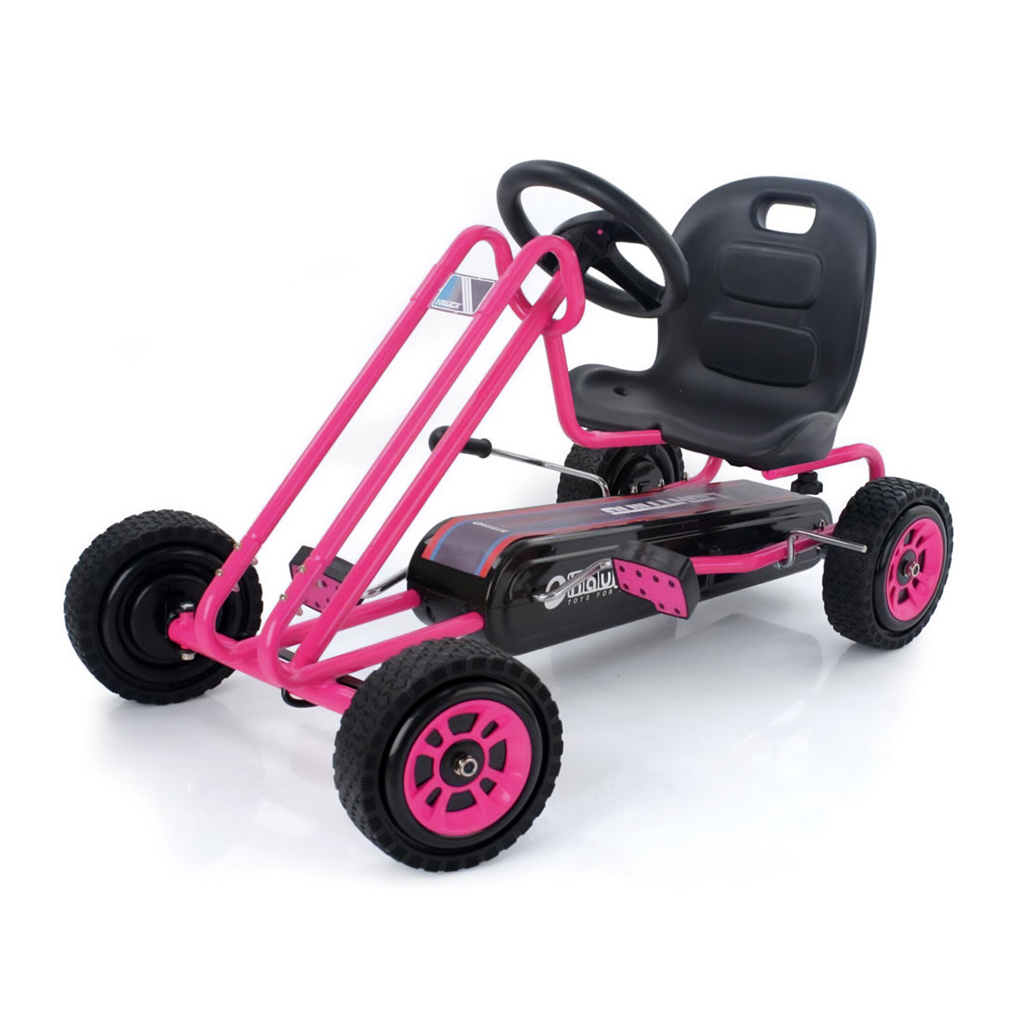 hauck 90104  Ergonomic Pedal Ride On Go Kart Toys for Boys and Girls Ages 4 to 8 Pink