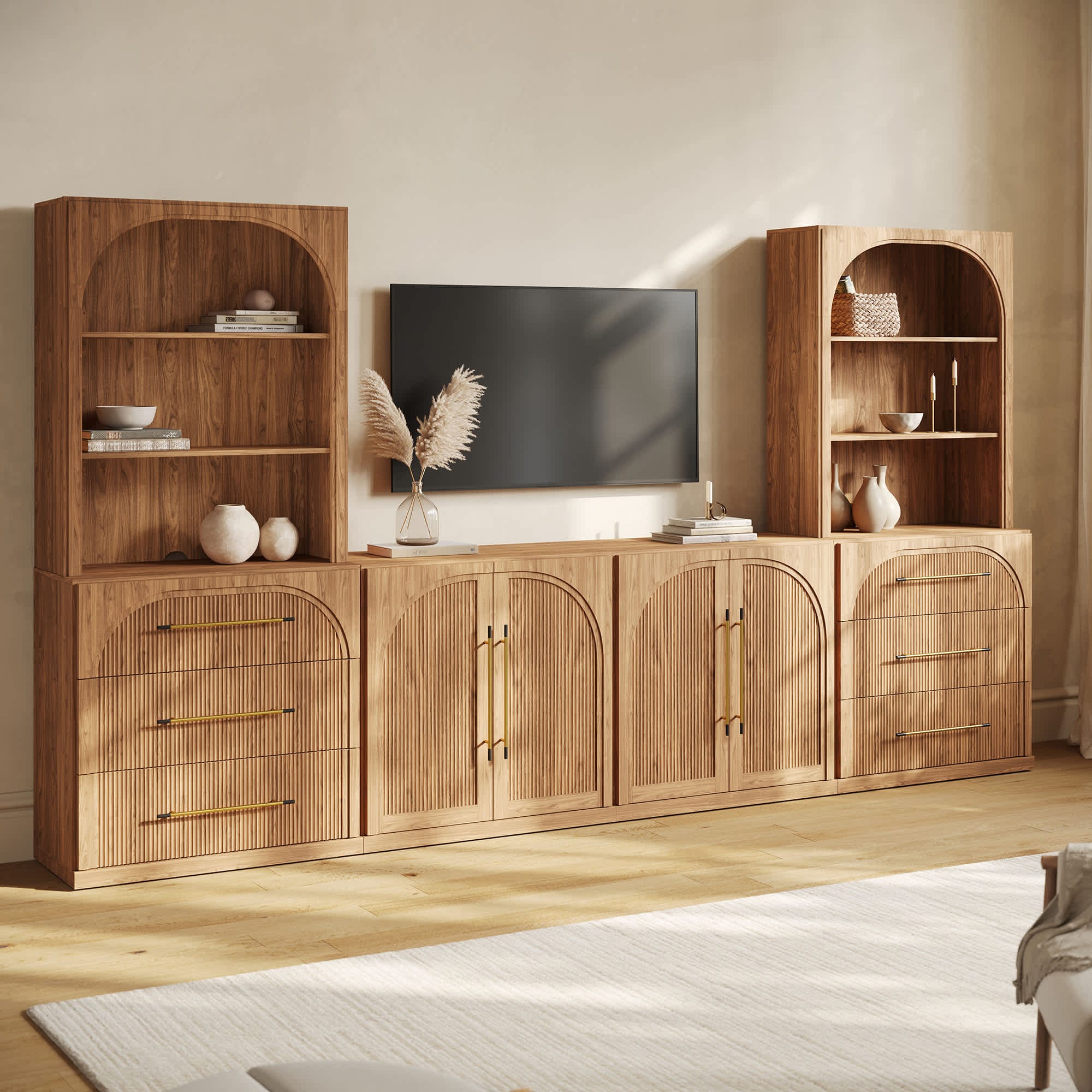 Belleze 014-HG-42012-C+1B2H Tv-Stands - View #4