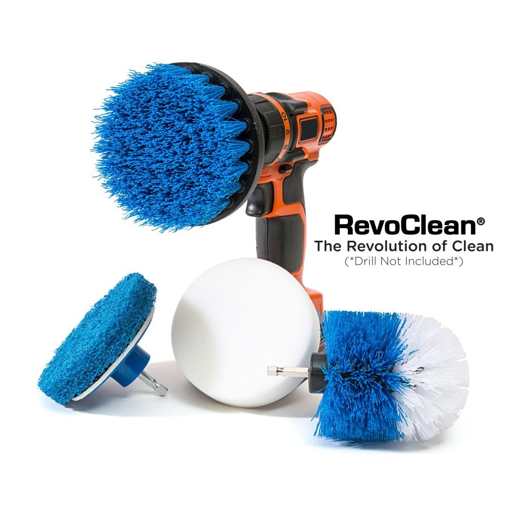 TubShroom RevoClean 4-Pack Polishing/Sanding Kit in the Drill