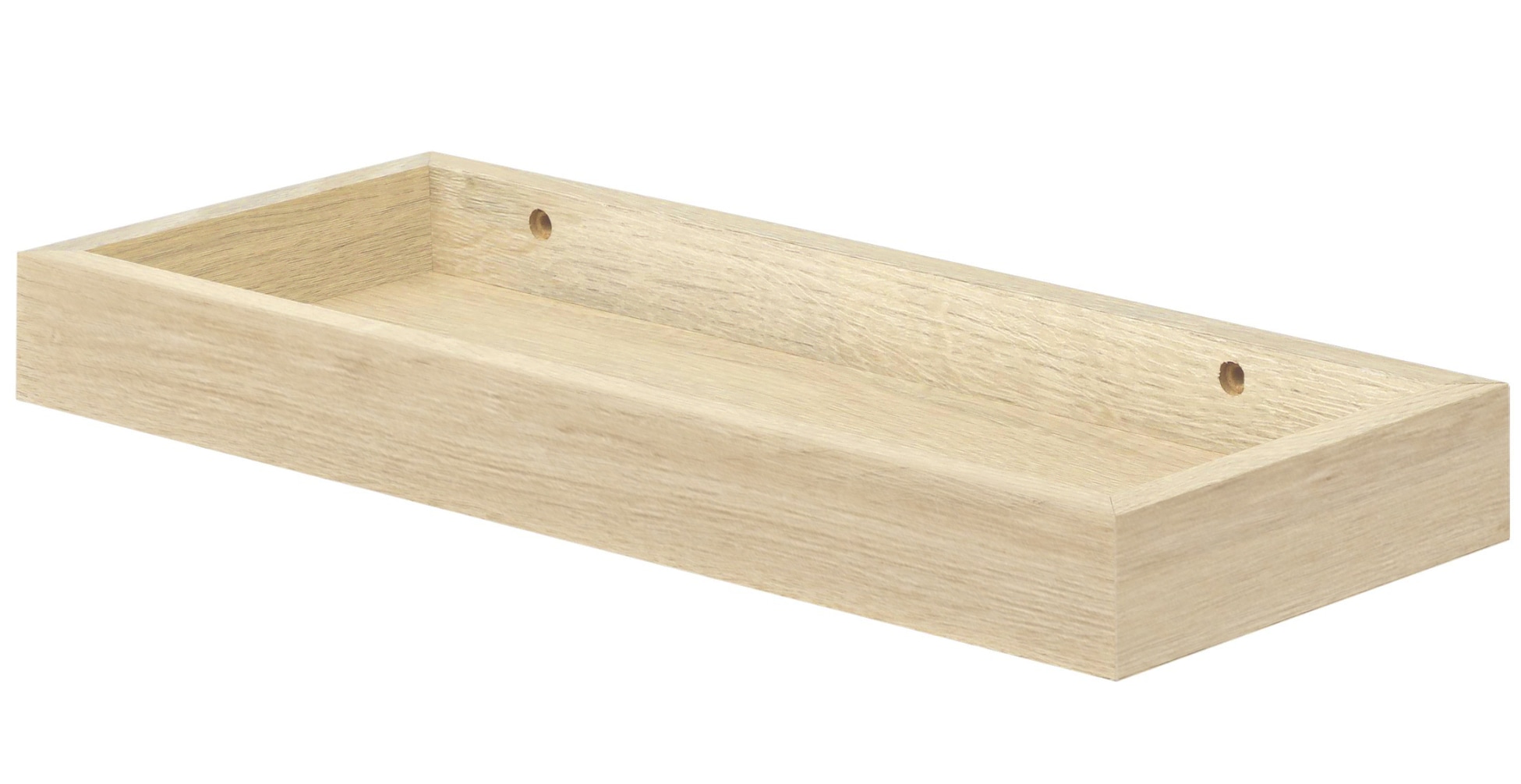 DOLLE 130507 15.7-Inches L x 5.9-Inches D x 1.6-Inches H Brushed Oak MDF Rectangular Floating shelf