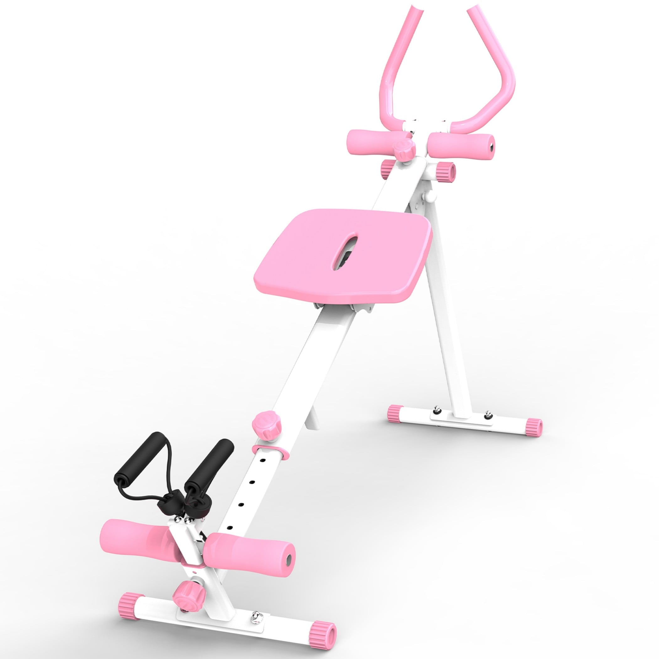Siavonce XH77AAF 4-in-1 Ab Workout Exercise Equipment Air Foldable Rowing Machine