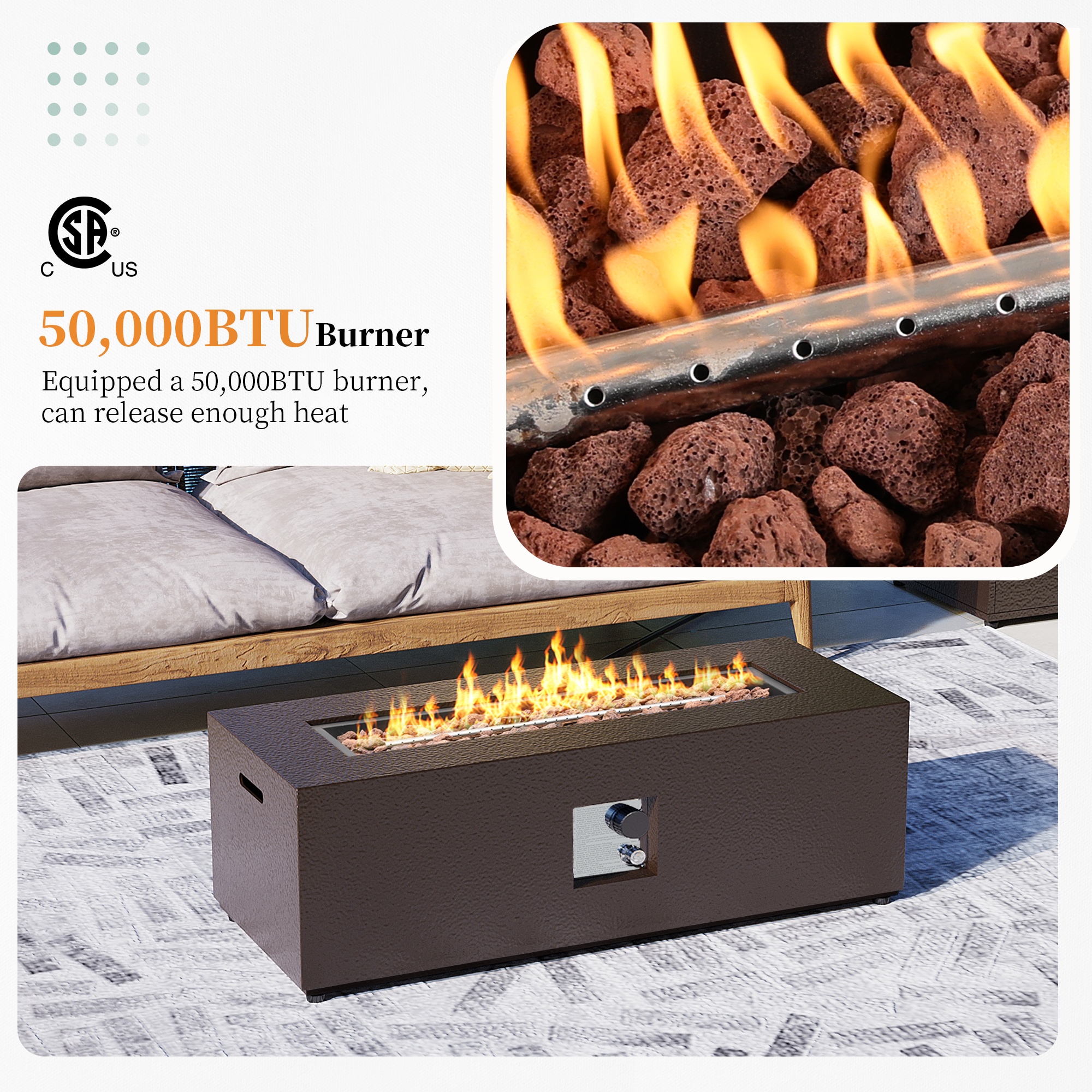 Patio Watcher 42T-CFX-DGRAY-T Outdoor-Gas-Firepits - View #5