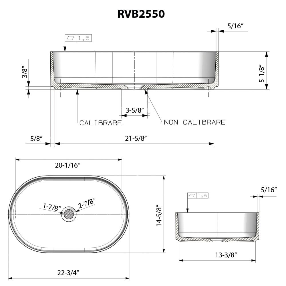 Ruvati RVB2550WH Bath-Sink - View #7