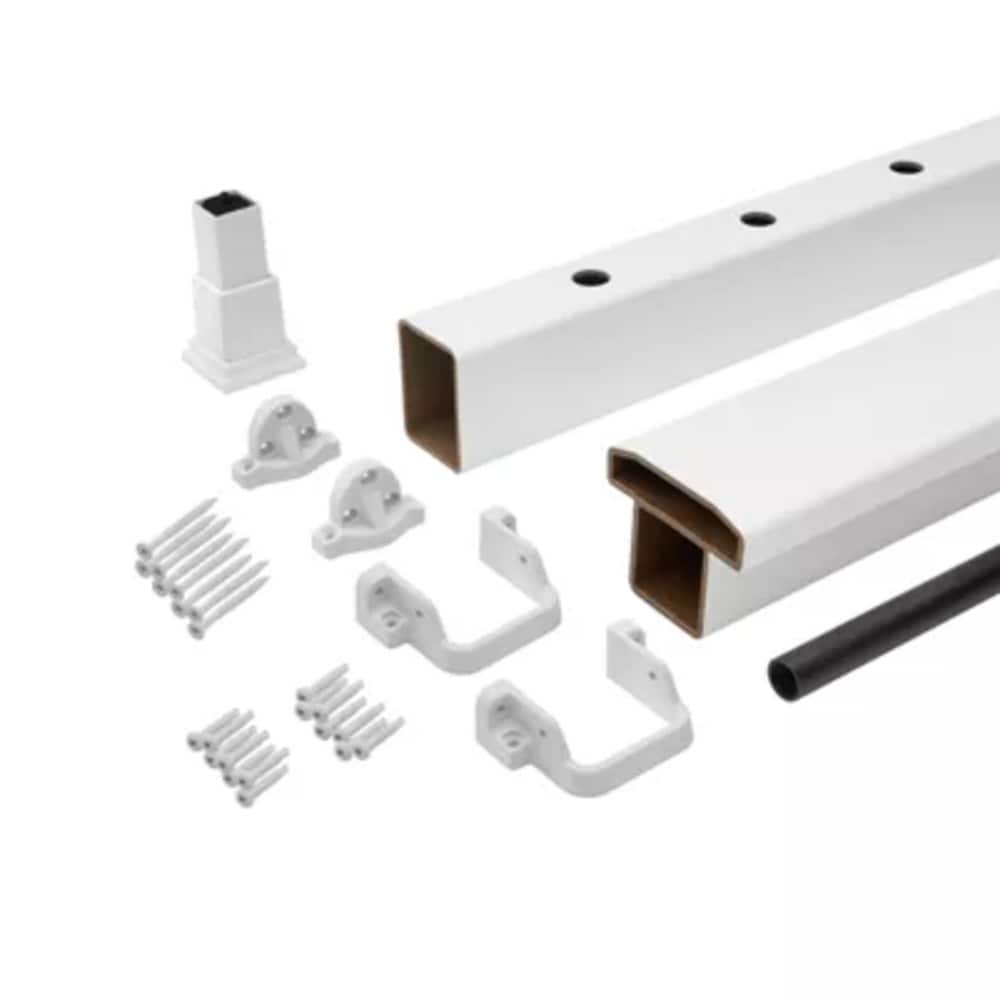 Trex WTRD0842HSELTRK Select 8-ft x 42-in Classic White Composite Deck Rail Kit