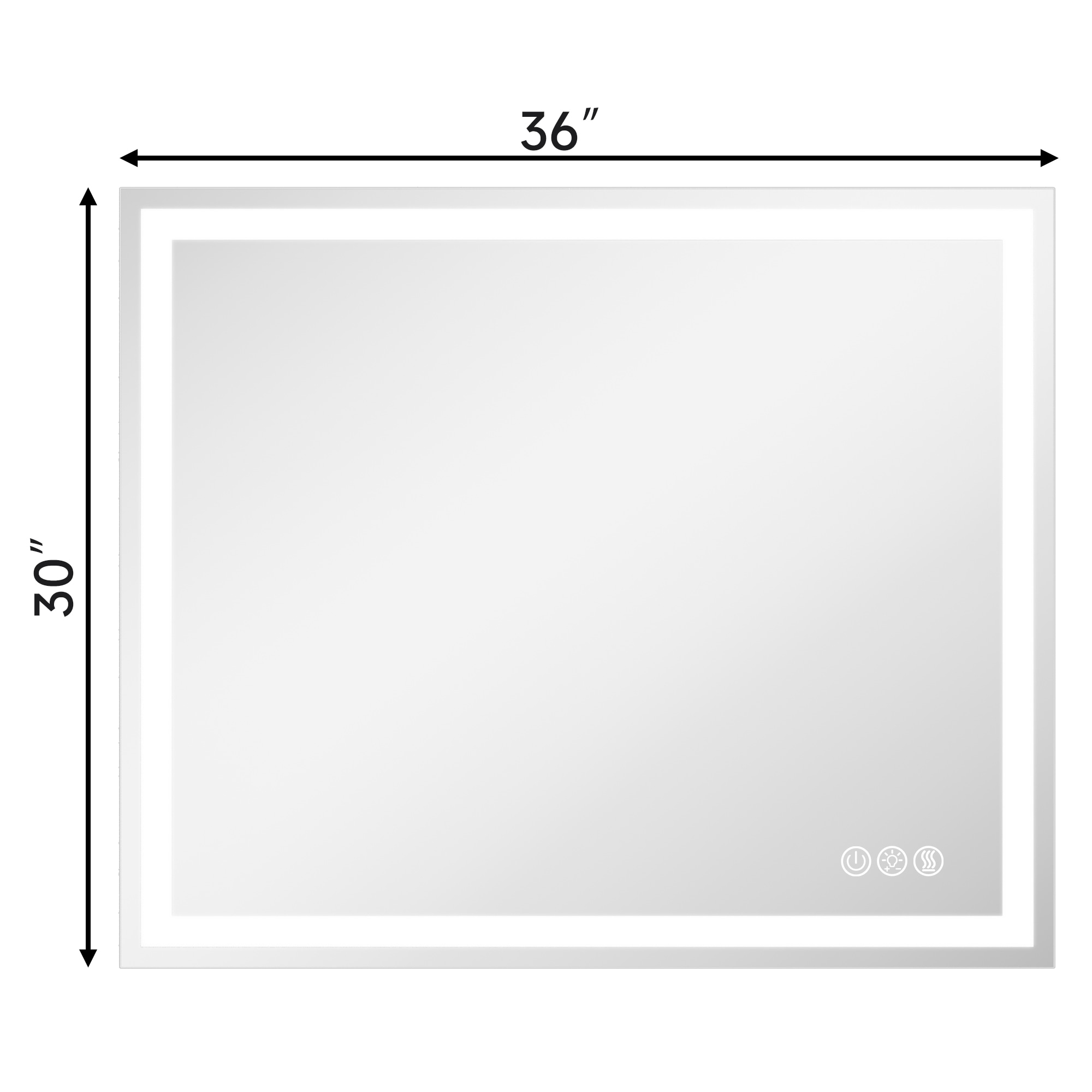 LOVMOR SF-R-GHFA3630 Framed-Bath-Mirrors - View #2