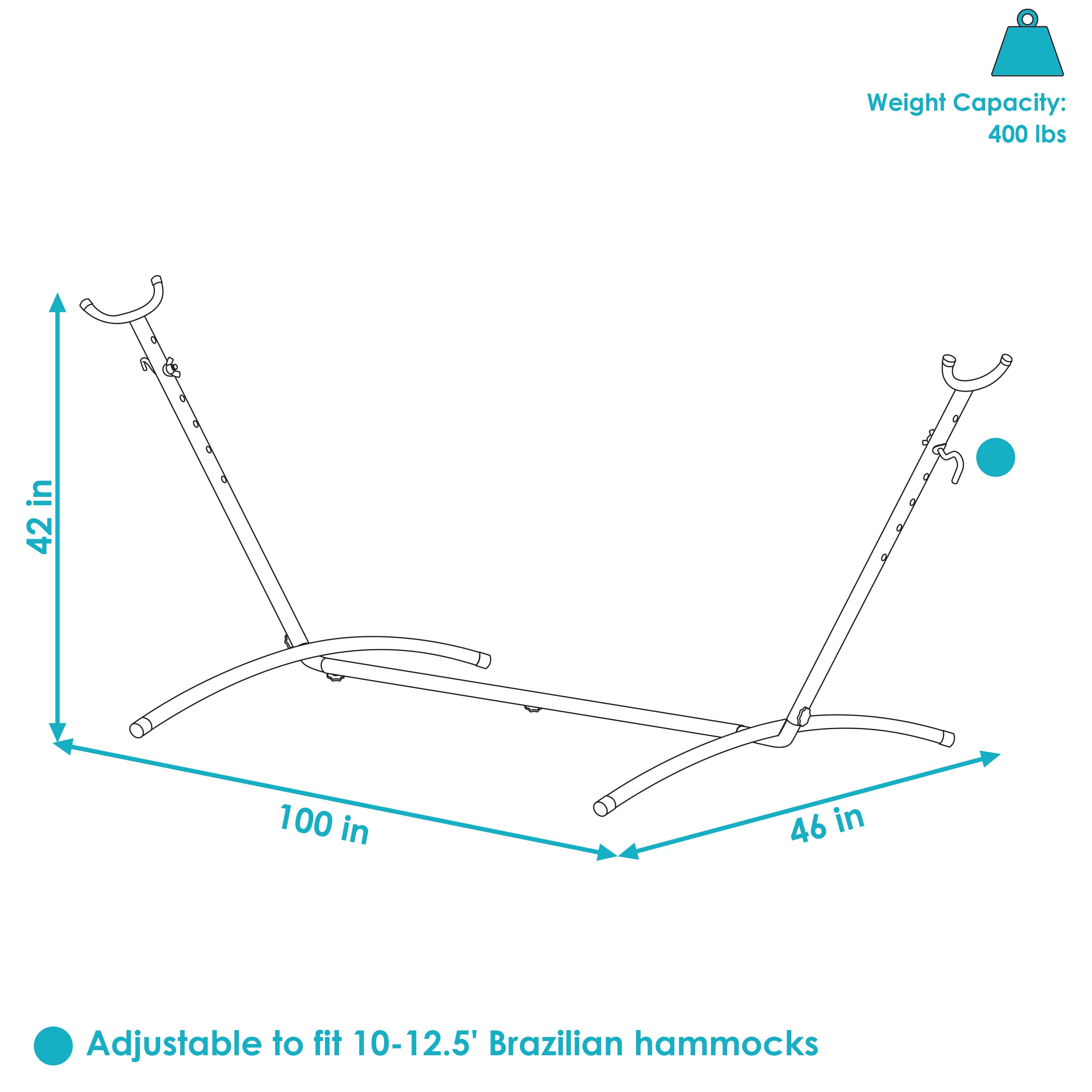 Sunnydaze Decor UN9HS-BLACK Hammock-Stands - View #8