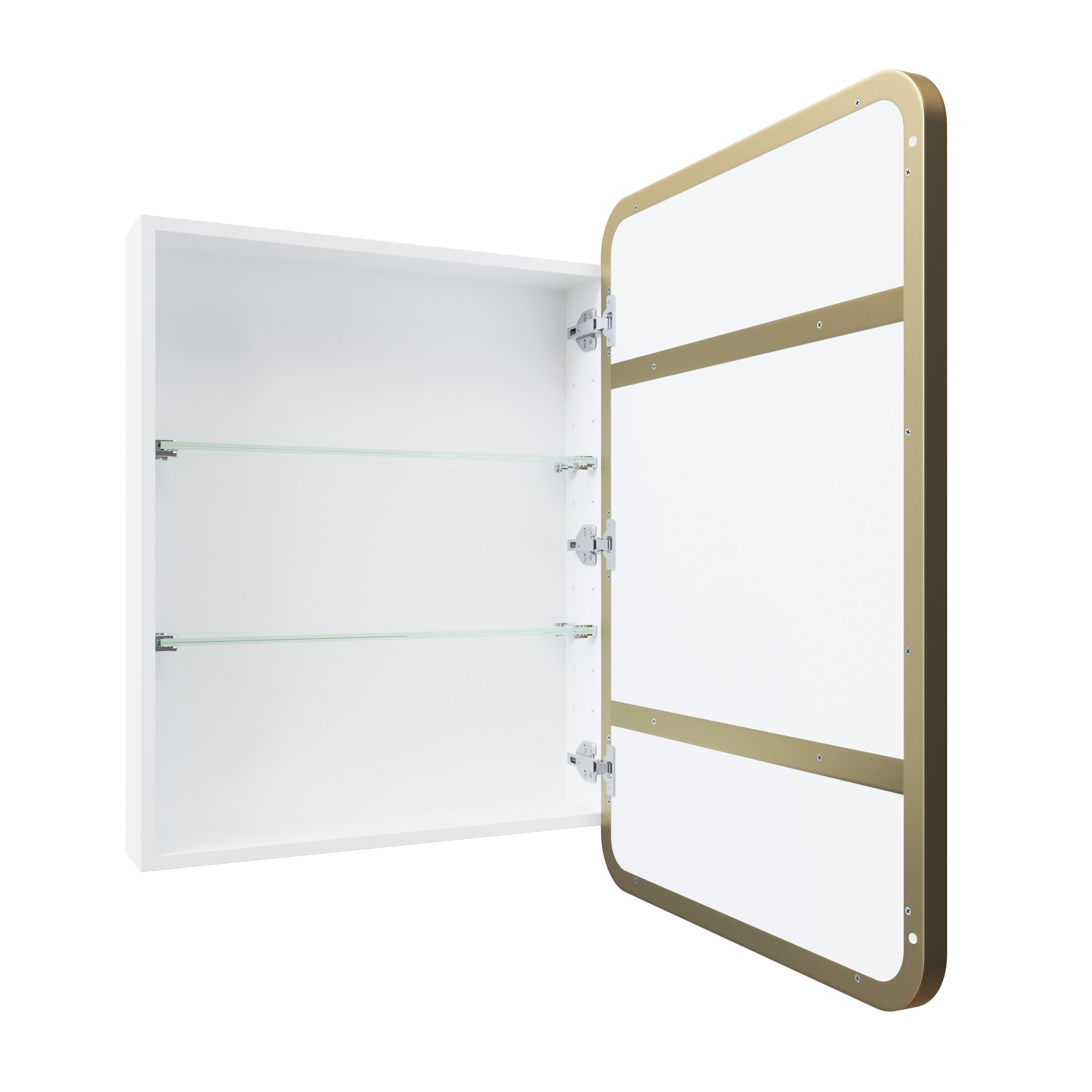 Glass Warehouse SC1-SQ-22X32-SB Bathroom-Medicine-Cabinets - View #8