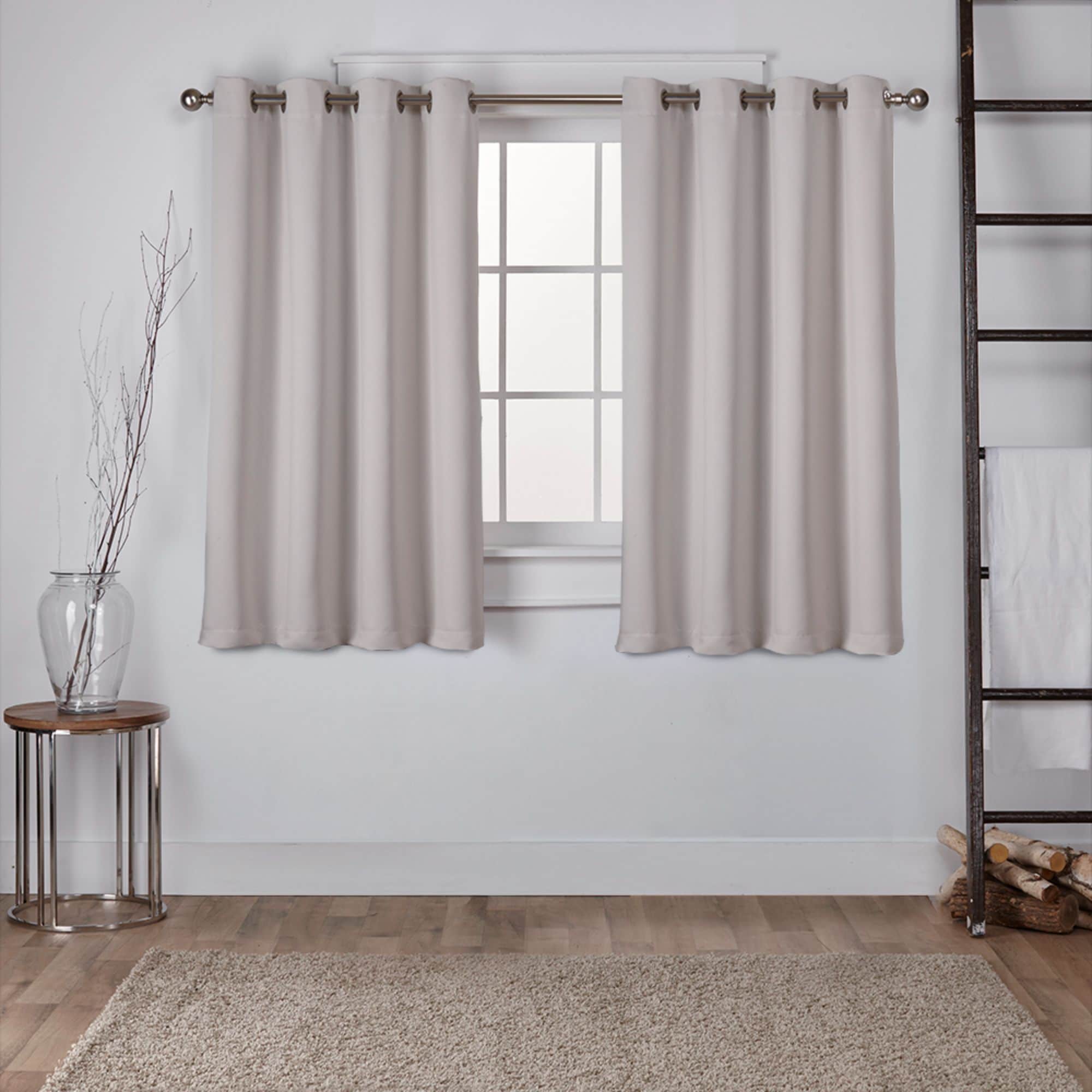Exclusive Home EH7980-12 2-63G 63-Inches Silver Room darkening Interlined Grommet Curtain panel pair