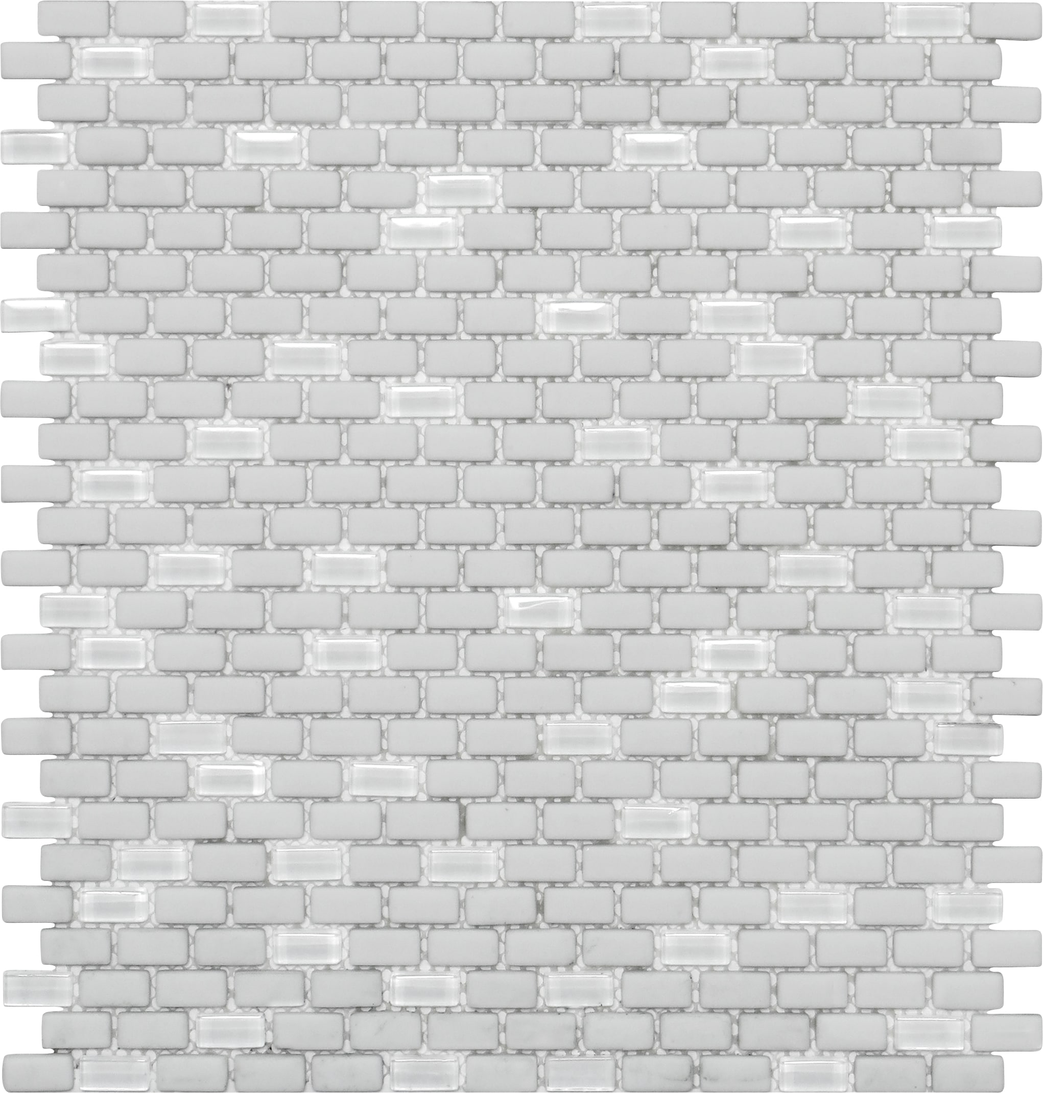 Apollo Tile APLVRE8804ASAMPLE (Sample) Alabaster White 4-in x 4-in Multi-finish Marble Brick Patterned Thinset Mortar Floor and Wall Tile