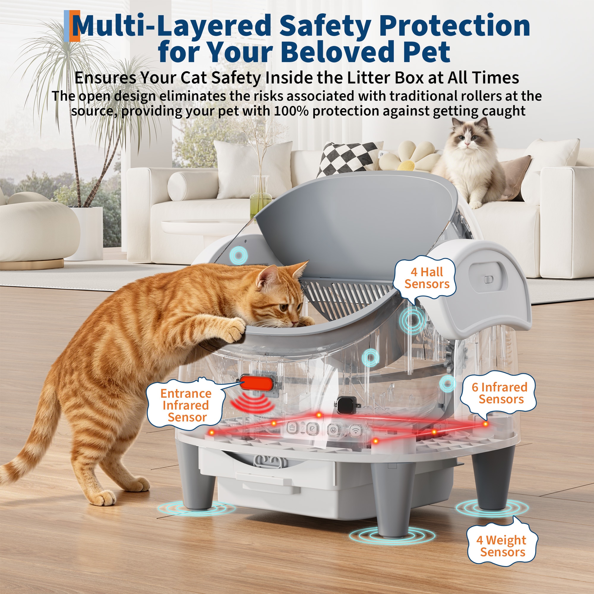 GarveeLife 1PFLSY2B0A7R Cat-Litter-Box - View #3